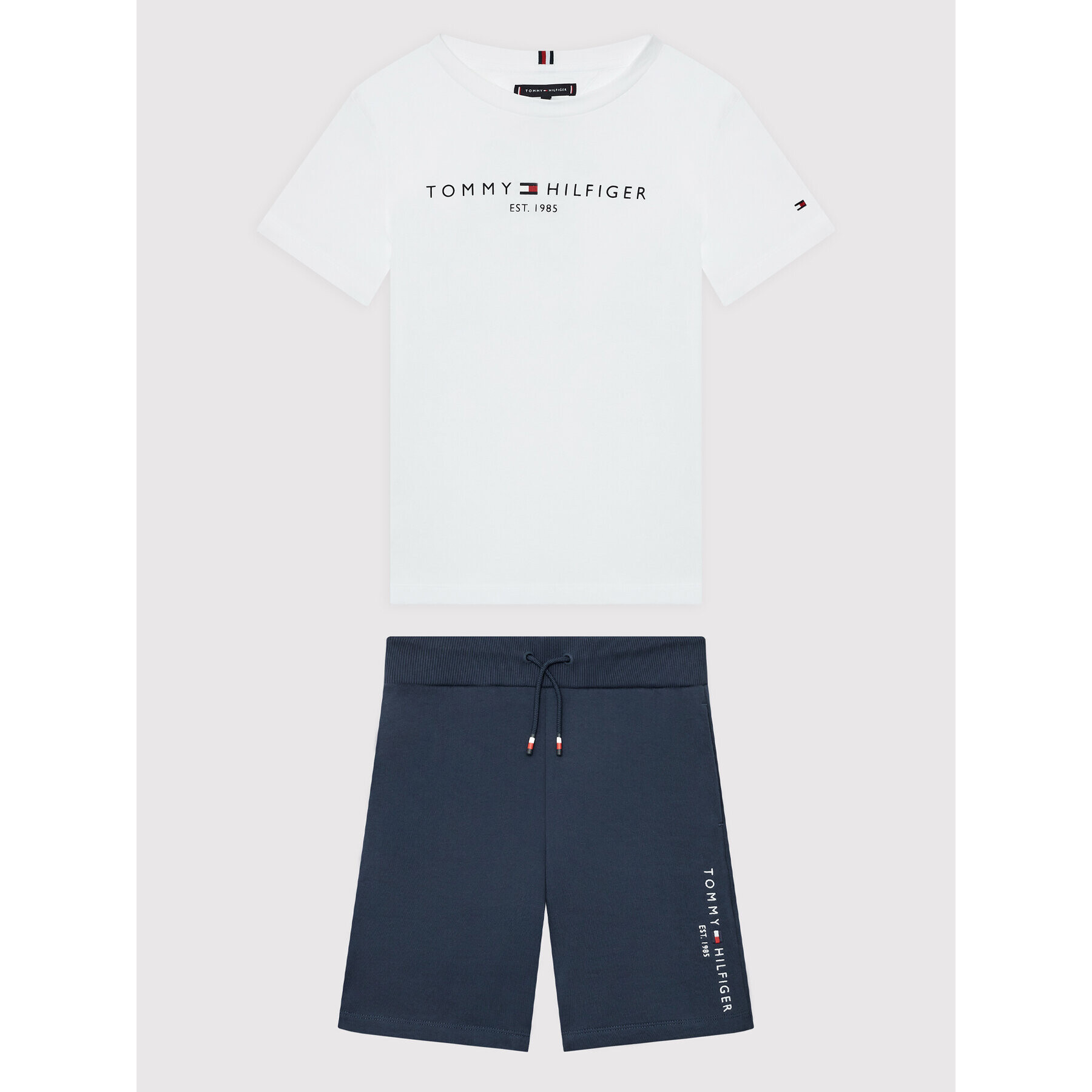 Tommy Hilfiger Sada tričko a sportovní šortky Essential Summer KB0KB07436 Tmavomodrá Regular Fit - Pepit.cz