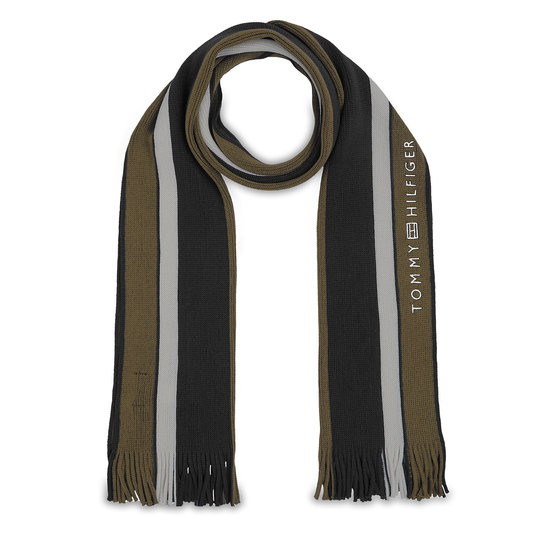 Tommy Hilfiger Šál Corporate Raschelle Scarf AM0AM11493 Černá - Pepit.cz