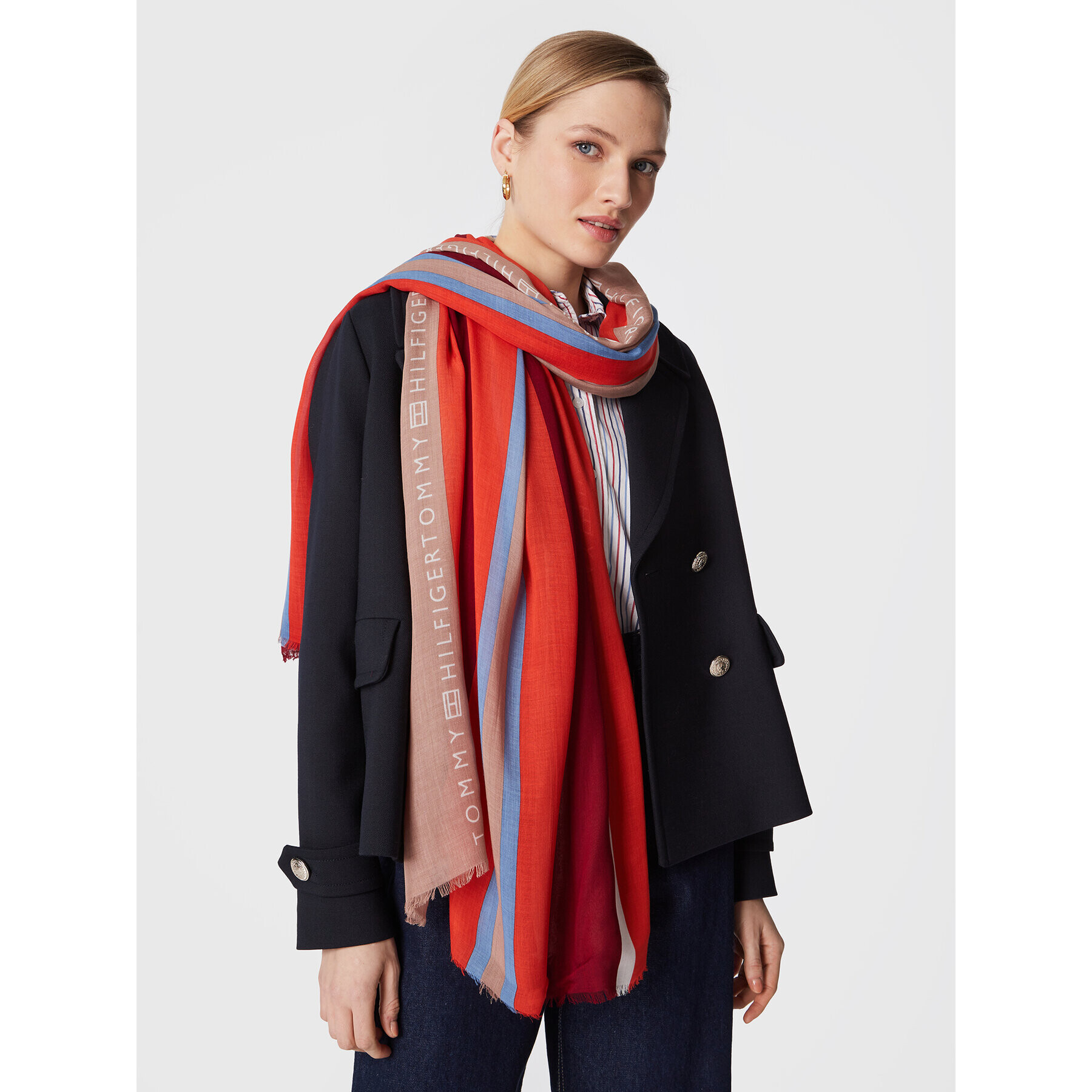 Tommy Hilfiger Šál Essential AW0AW14164 Barevná - Pepit.cz