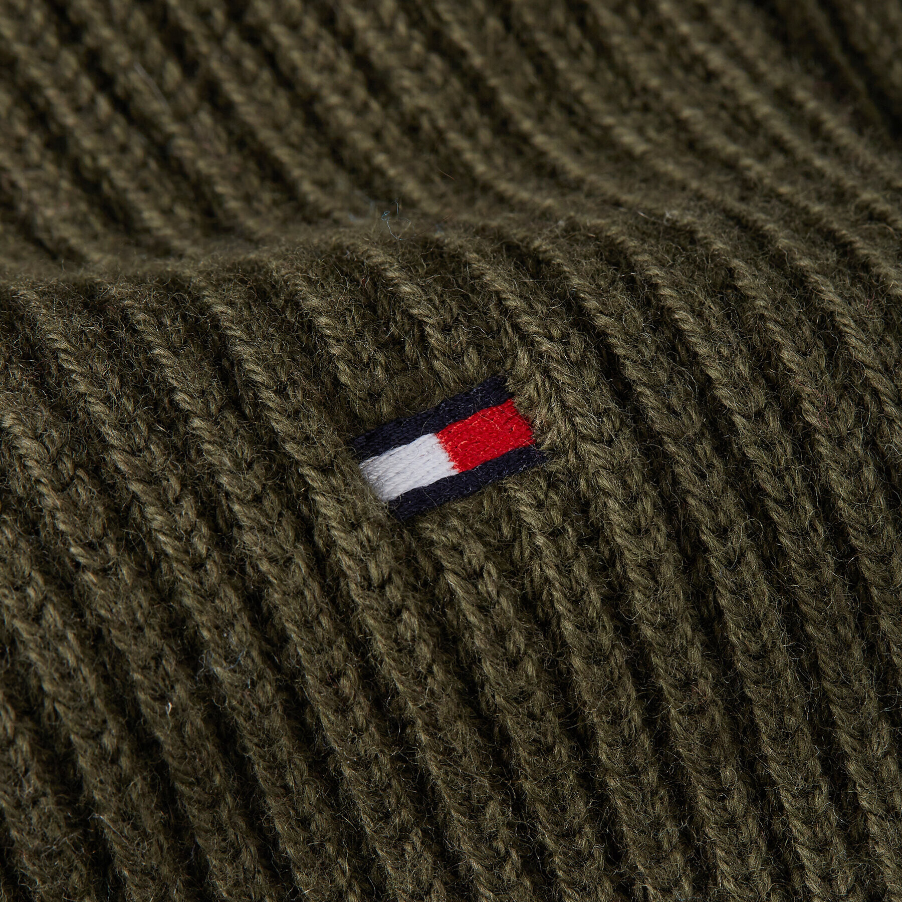 Tommy Hilfiger Šál Essential Flag Scarf AM0AM11480 Zelená - Pepit.cz