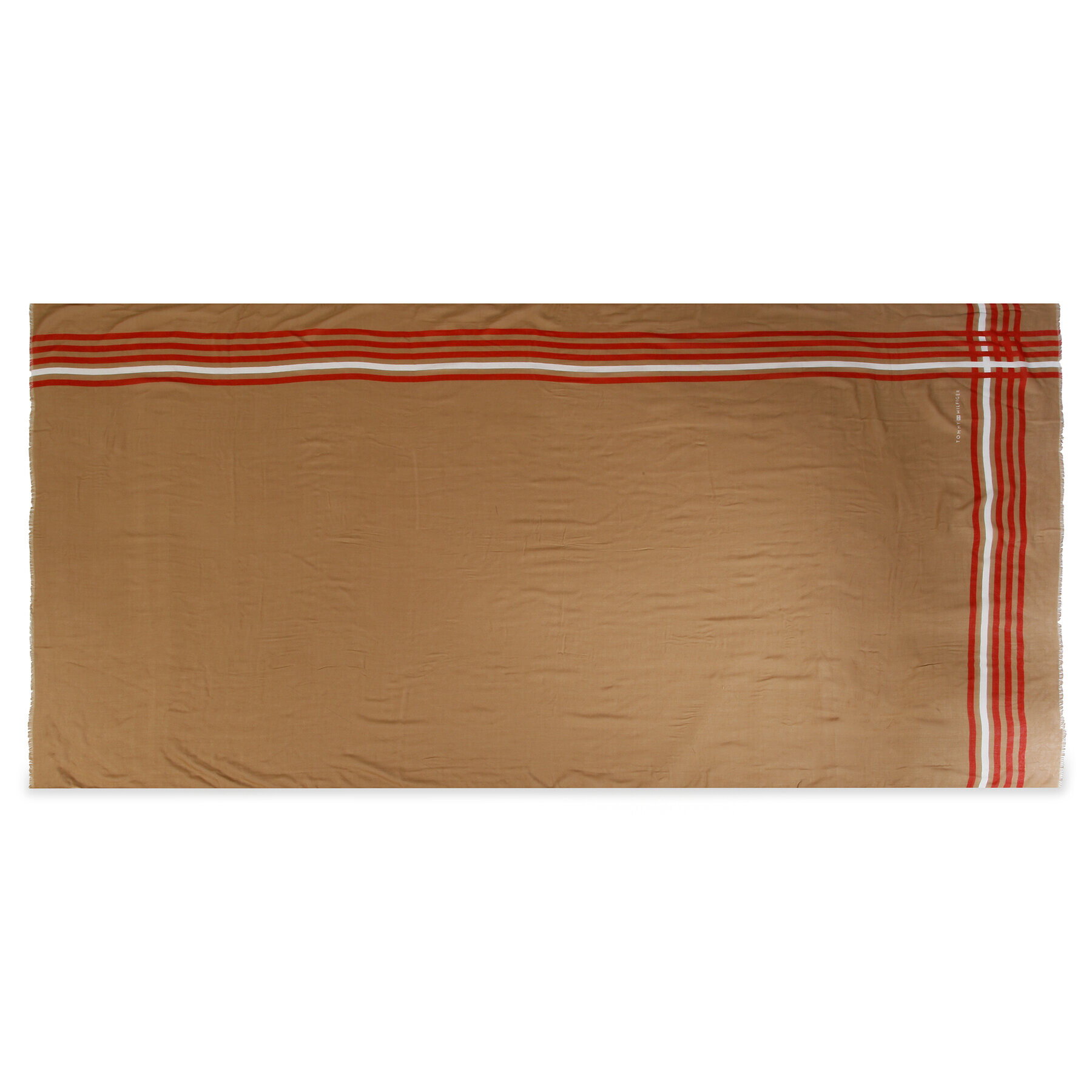 Tommy Hilfiger Šál Essential Flag Scarf AW0AW13890 Khaki - Pepit.cz