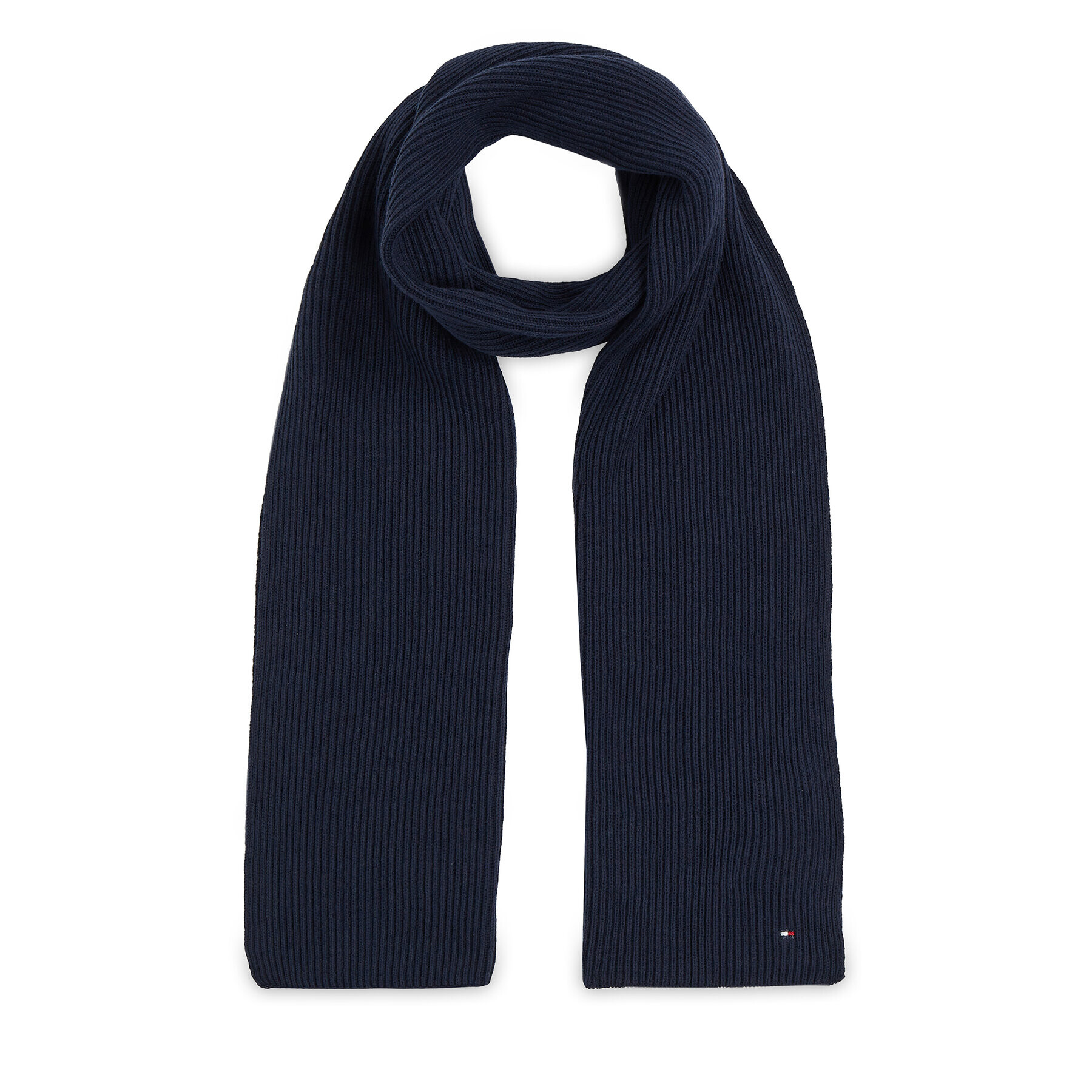 Tommy Hilfiger Šál Essential Flag Scarf AW0AW15348 Tmavomodrá - Pepit.cz