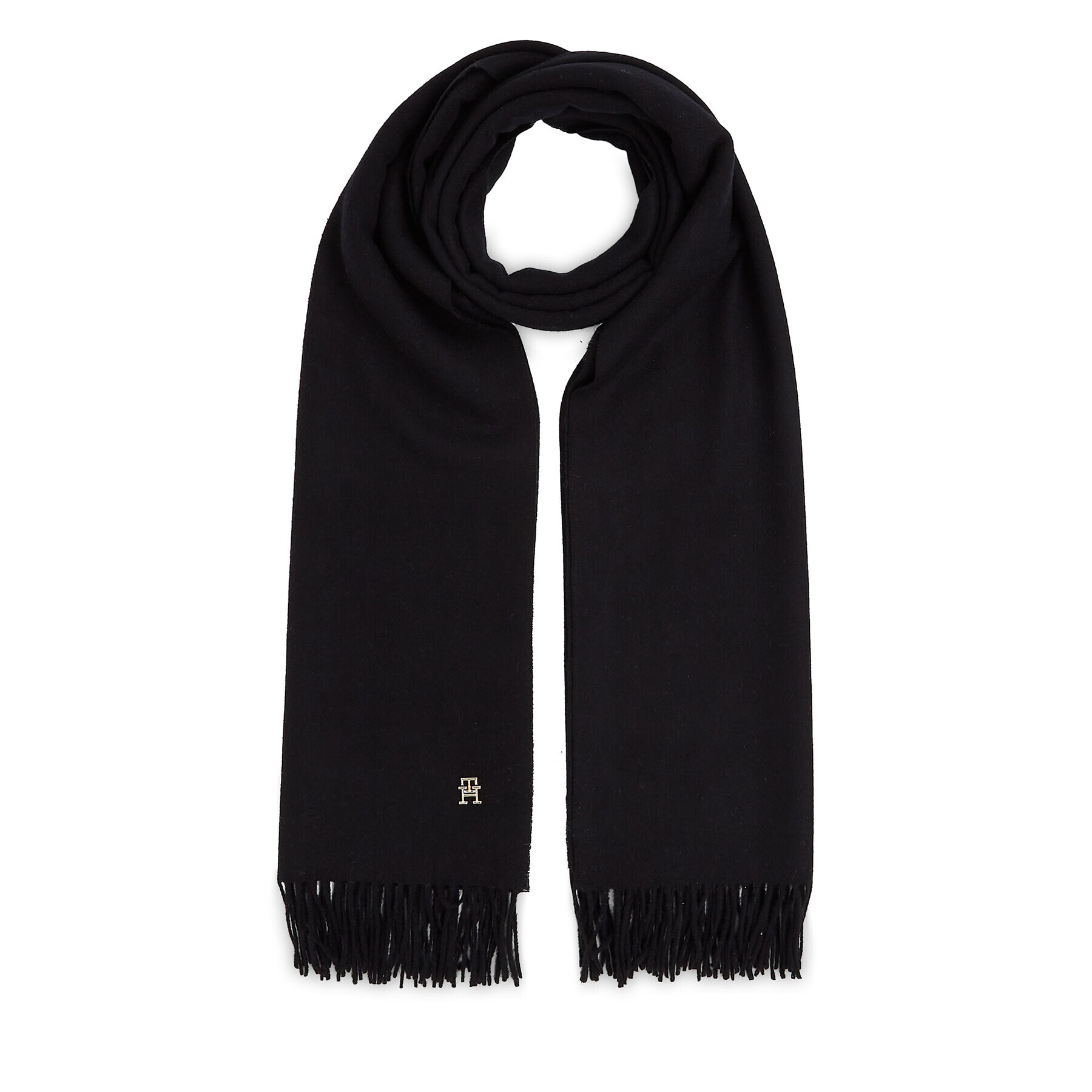 Tommy Hilfiger Šál Limitless Chic Wool Scarf AW0AW15349 Černá - Pepit.cz