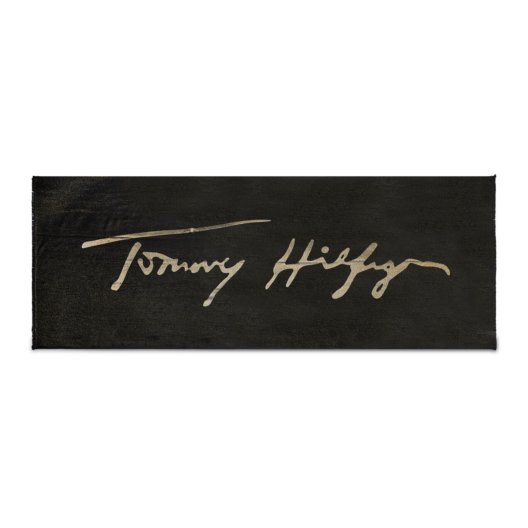 Tommy Hilfiger Šál Signature AW0AW11005 Černá - Pepit.cz