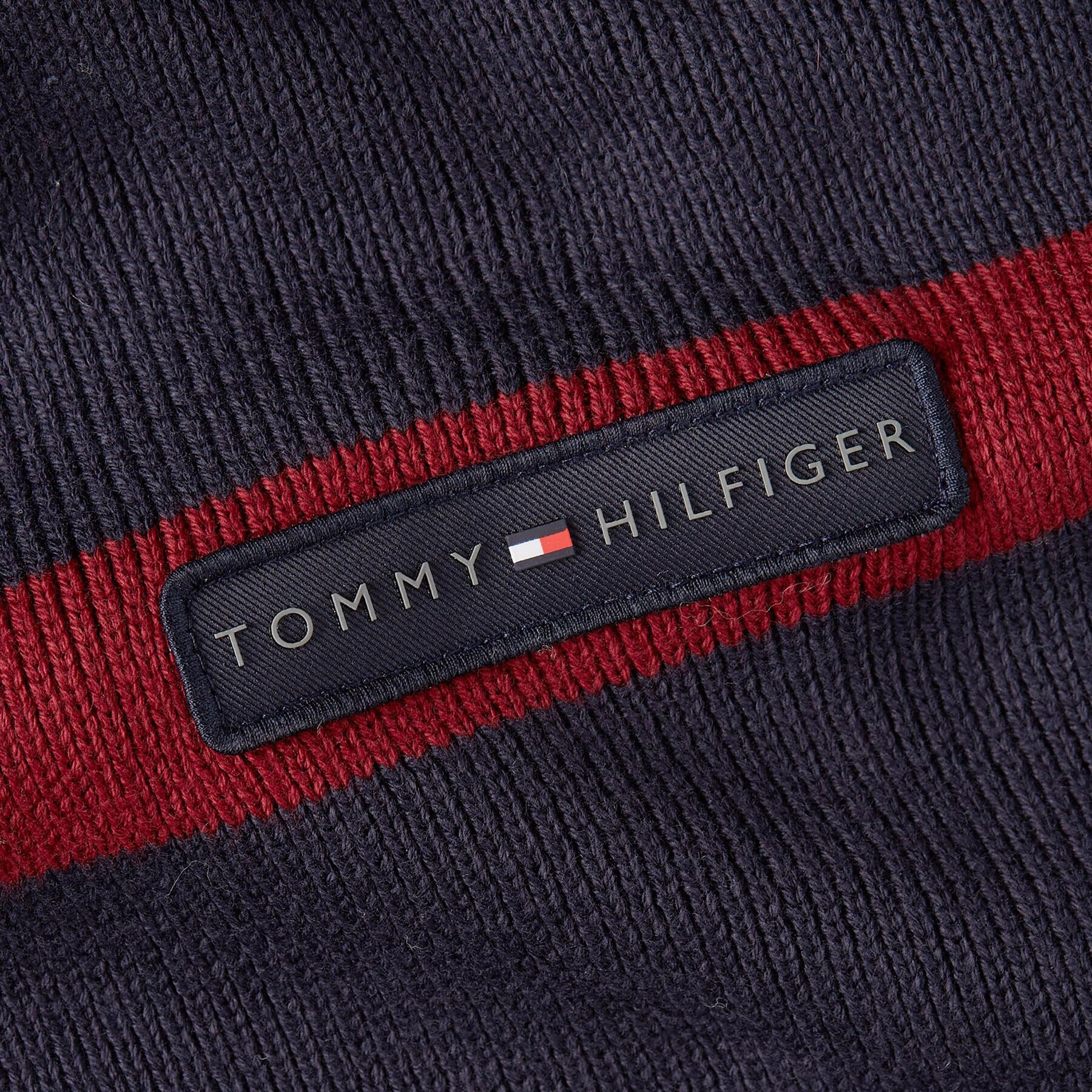 Tommy Hilfiger Šál Th Skyline Knit Scarf AM0AM11496 Tmavomodrá - Pepit.cz