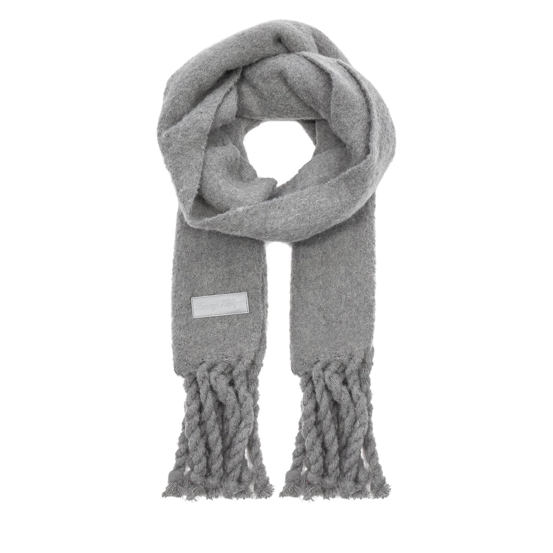 Tommy Hilfiger Šál Tommy Twist Scarf AW0AW15530 Šedá - Pepit.cz