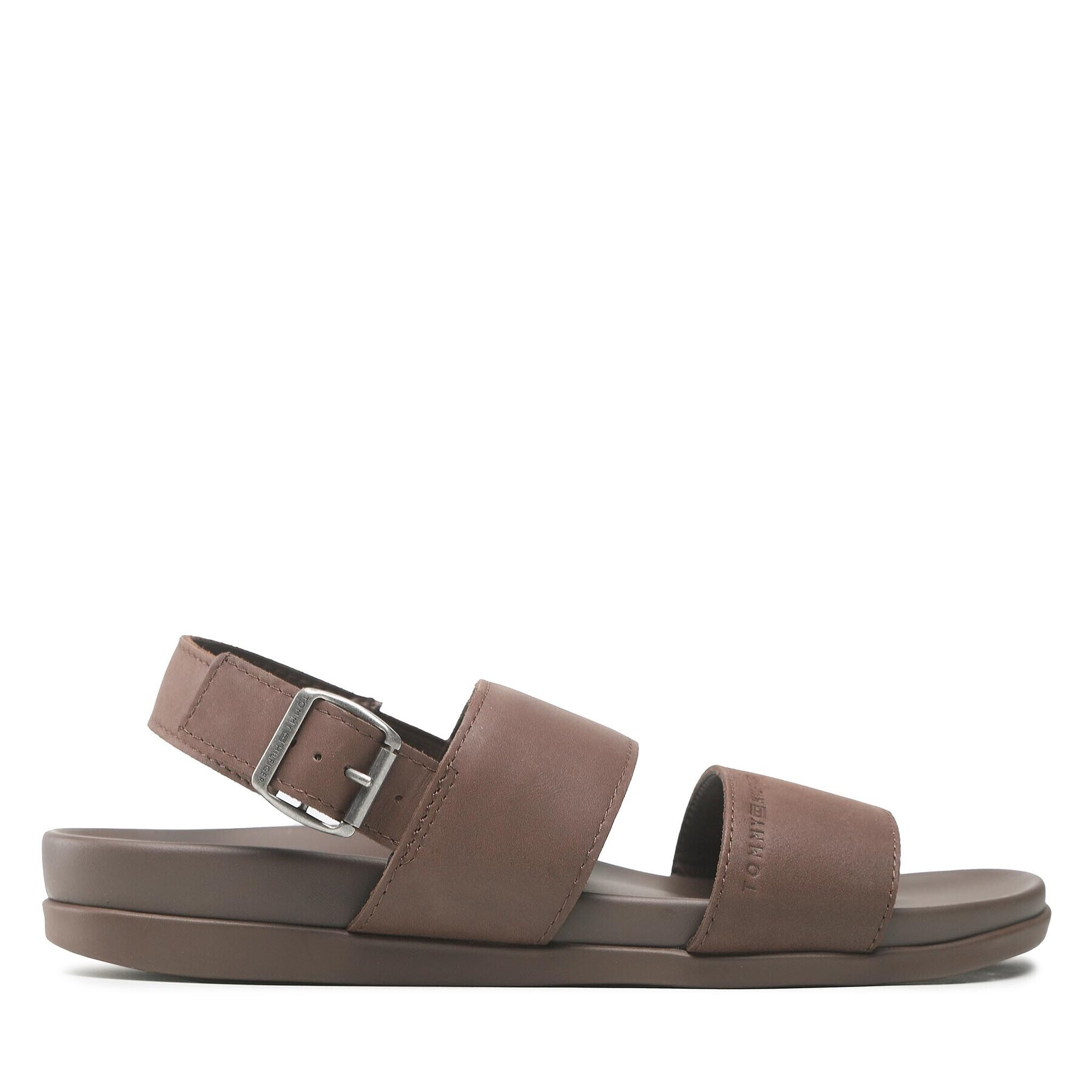 Tommy Hilfiger Sandály Premium Leather Sandal FM0FM04461 Hnědá - Pepit.cz