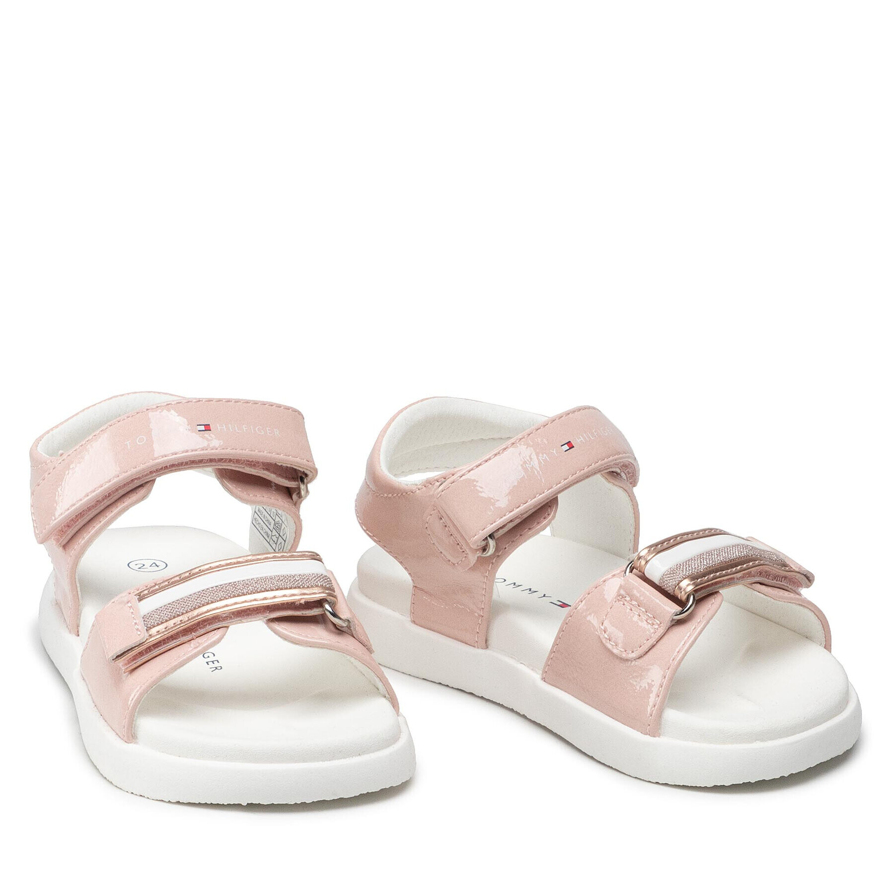 Tommy Hilfiger Sandály Velcro SandalT1A2-32169-0710 S Růžová - Pepit.cz