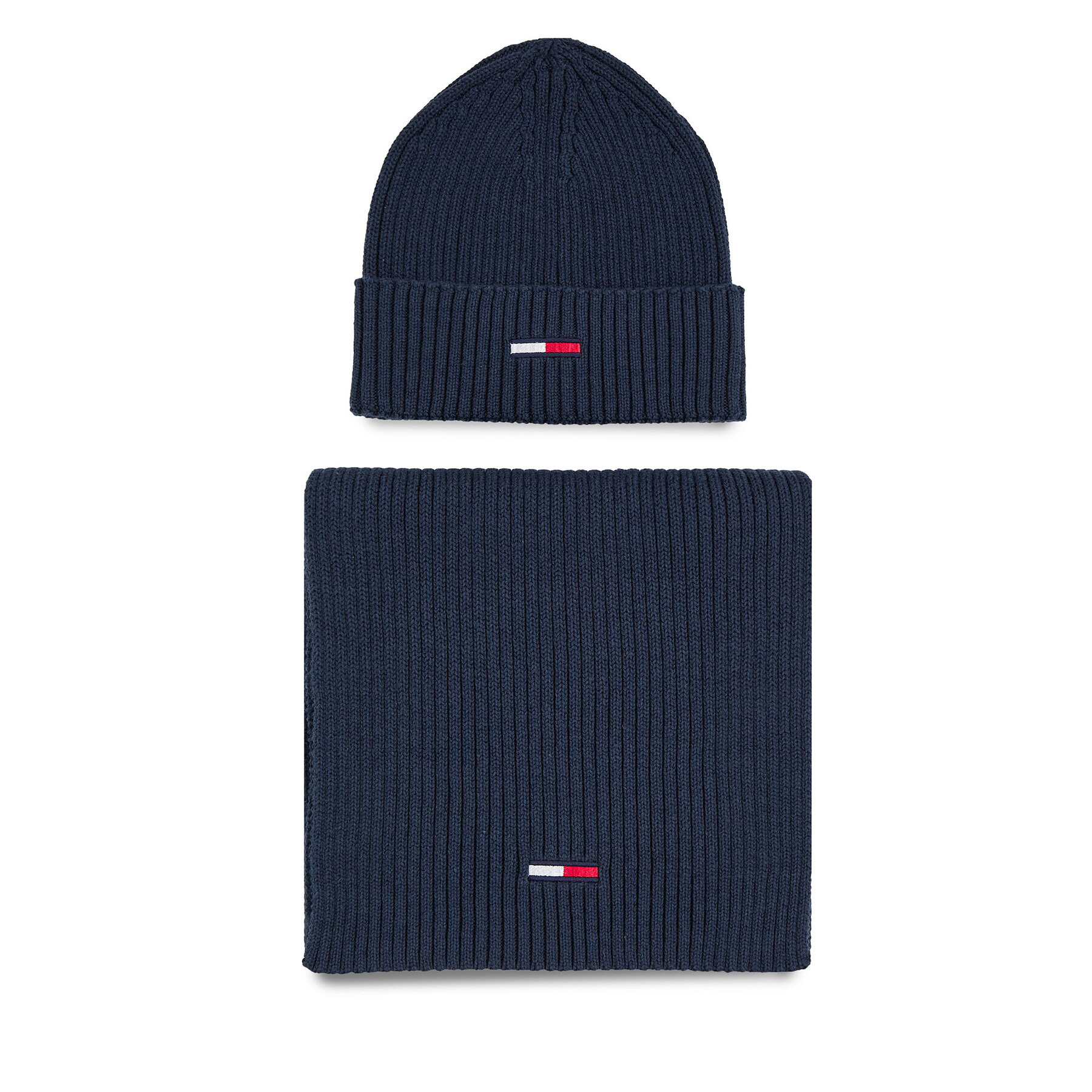 Tommy Hilfiger Set čepice a tunelová šála Tjw Flag Beanie And Scarf AM0AM11677 Tmavomodrá - Pepit.cz