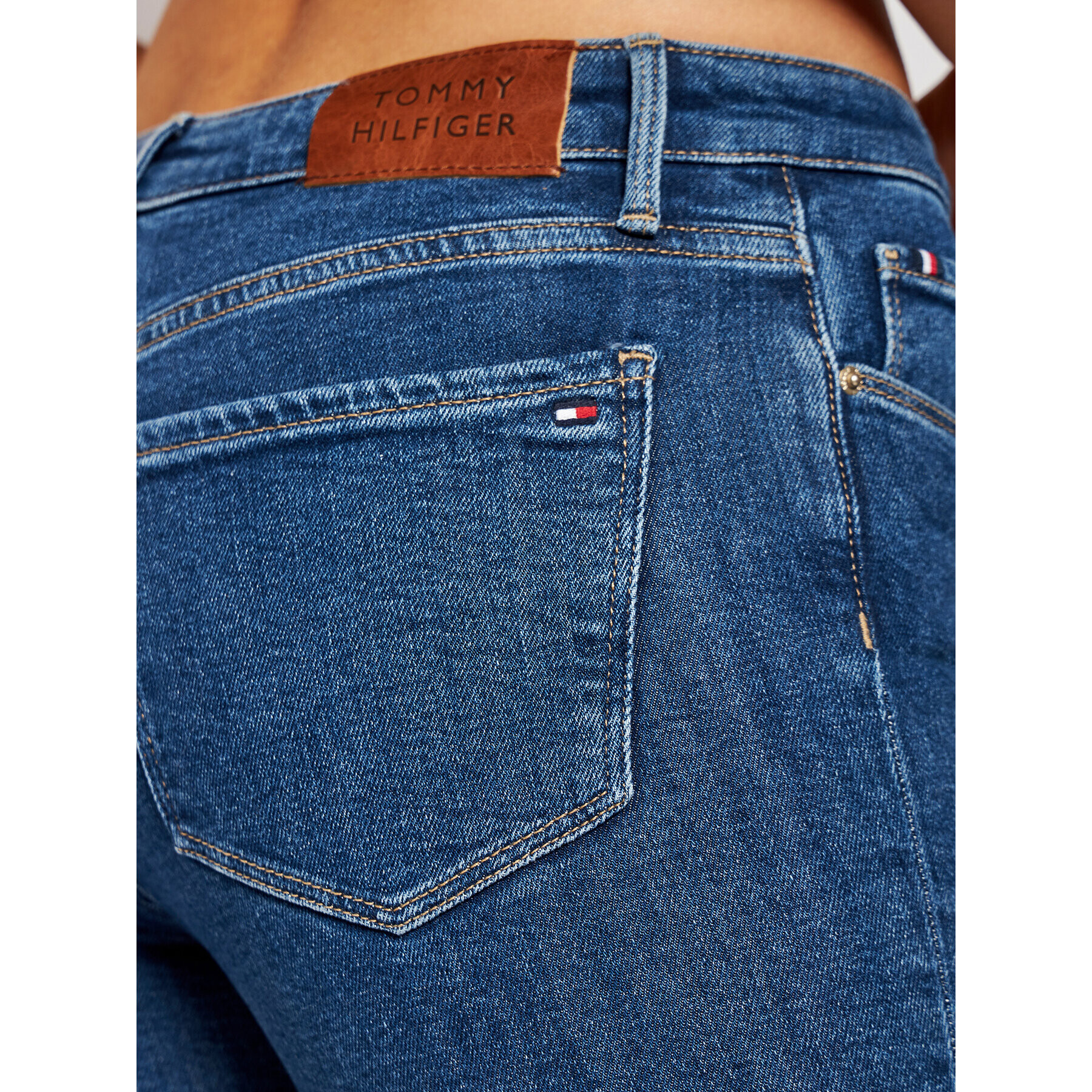 Tommy Hilfiger Skinny Fit džíny Como WW0WW28790 Modrá Skinny Fit - Pepit.cz