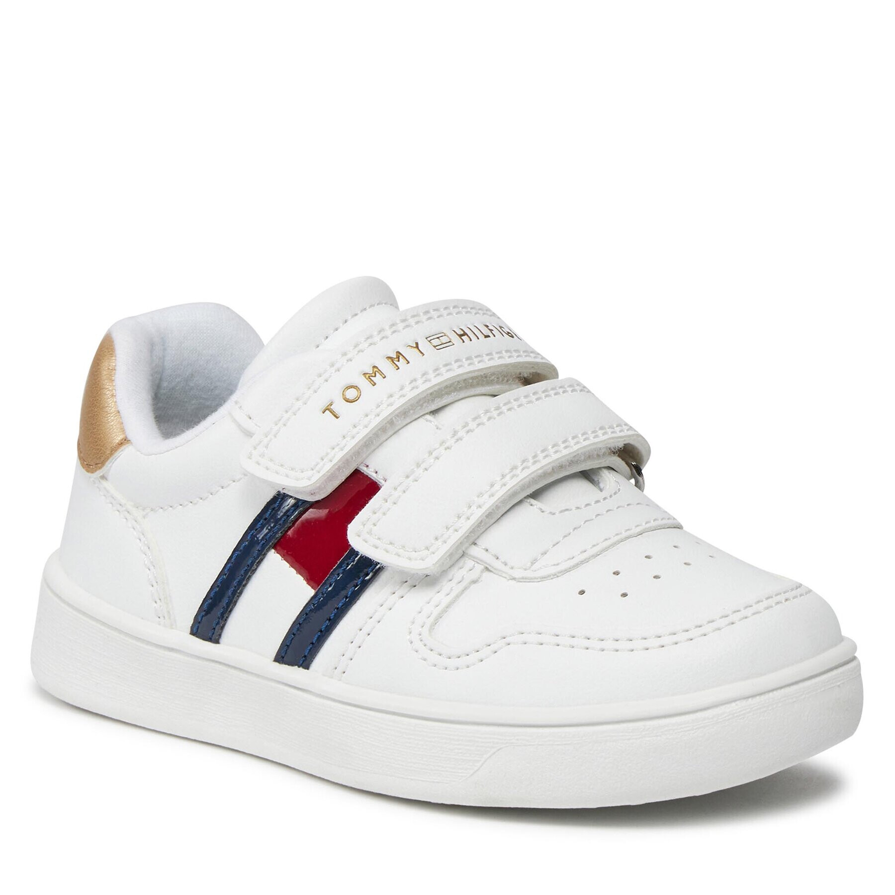 Tommy Hilfiger Sneakersy Flag Low Cut Velcro Sneaker T1A9-32956-1355 M Bílá - Pepit.cz