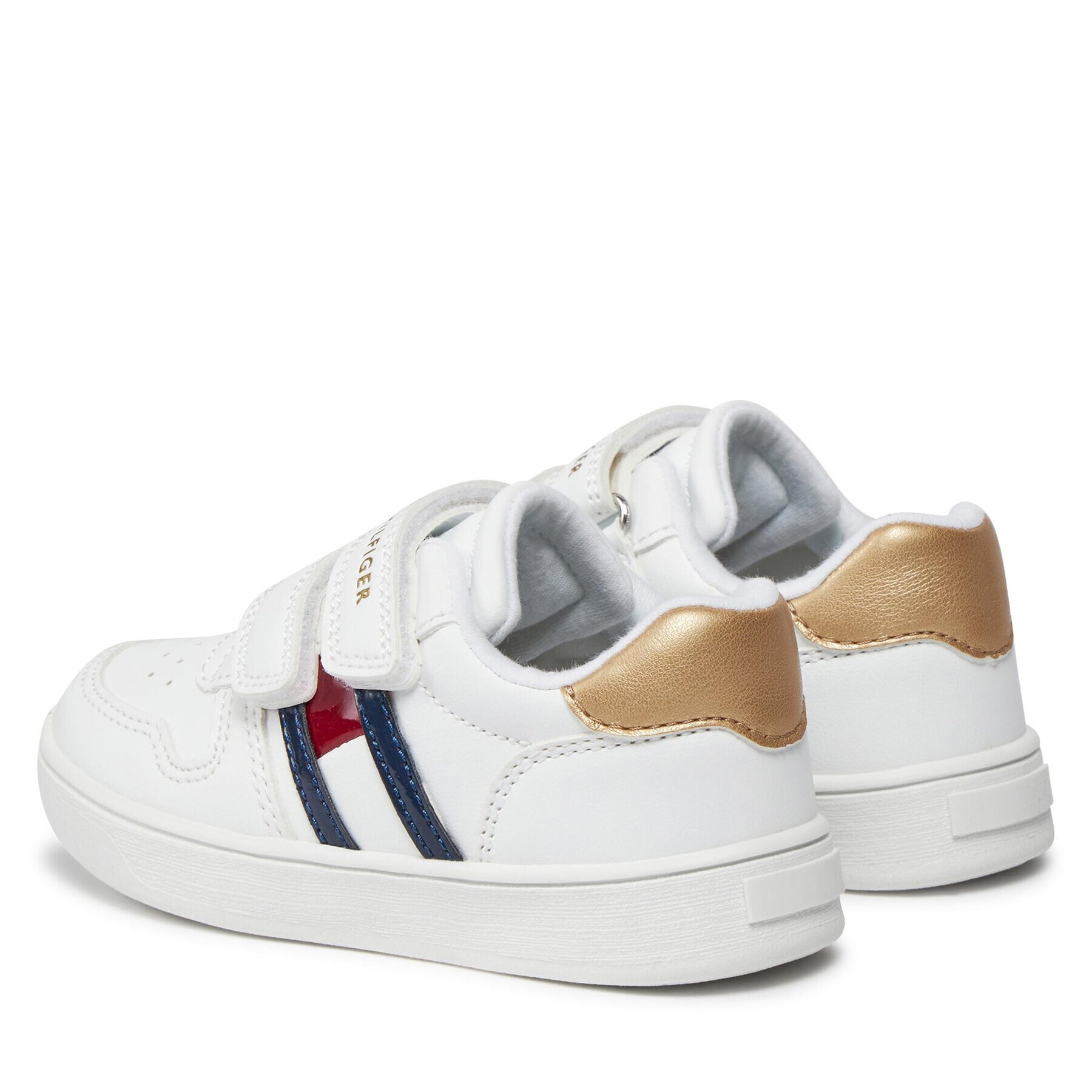 Tommy Hilfiger Sneakersy Flag Low Cut Velcro Sneaker T1A9-32956-1355 M Bílá - Pepit.cz