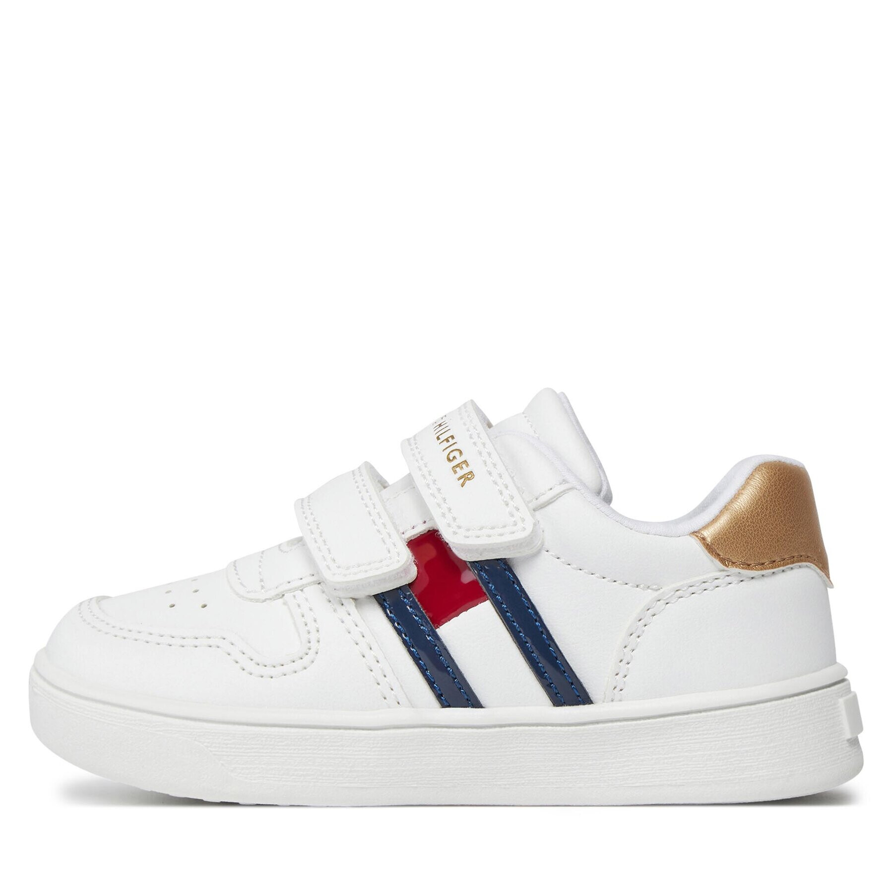 Tommy Hilfiger Sneakersy Flag Low Cut Velcro Sneaker T1A9-32956-1355 M Bílá - Pepit.cz