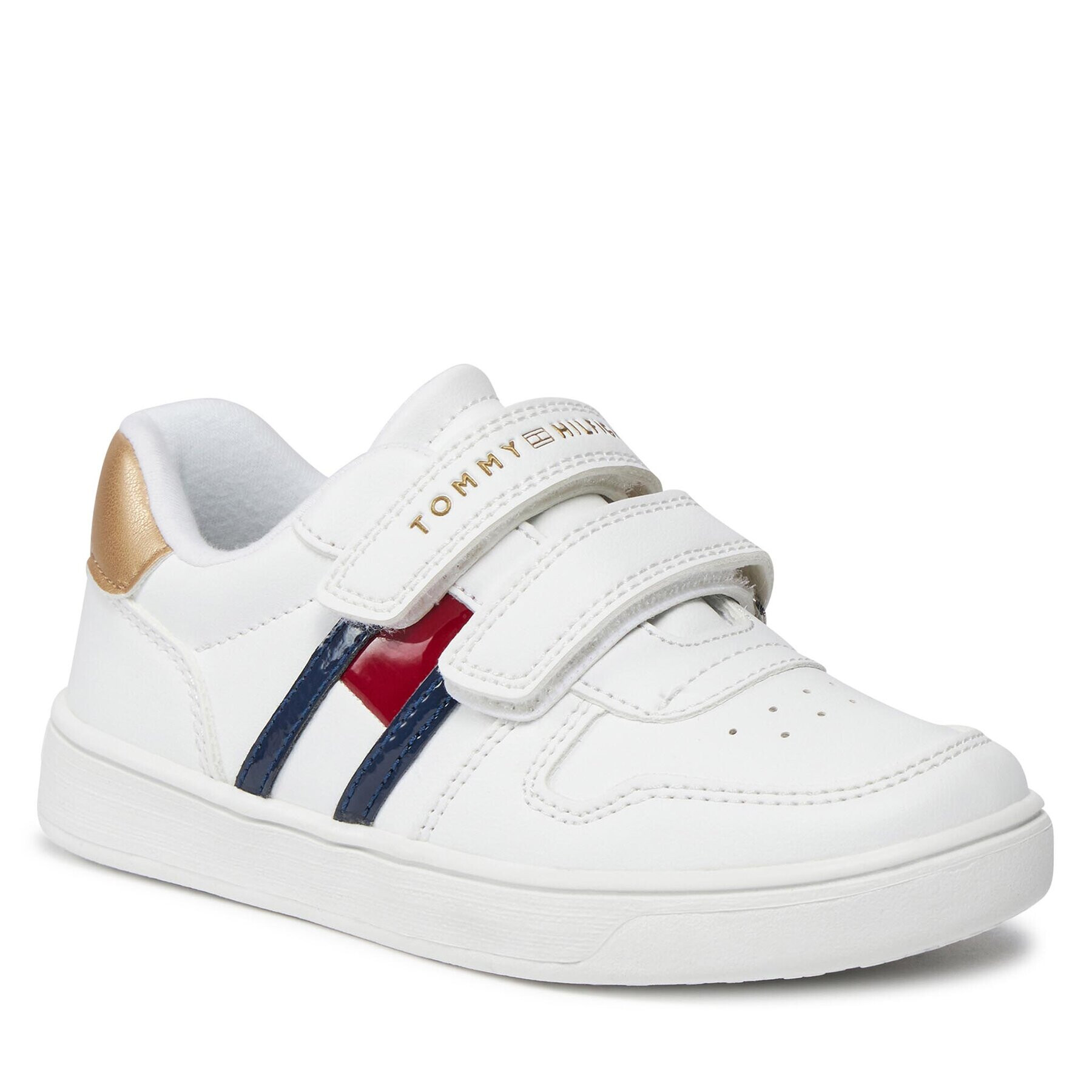 Tommy Hilfiger Sneakersy Flag Low Cut Velcro Sneaker T1A9-32956-1355 S Bílá - Pepit.cz