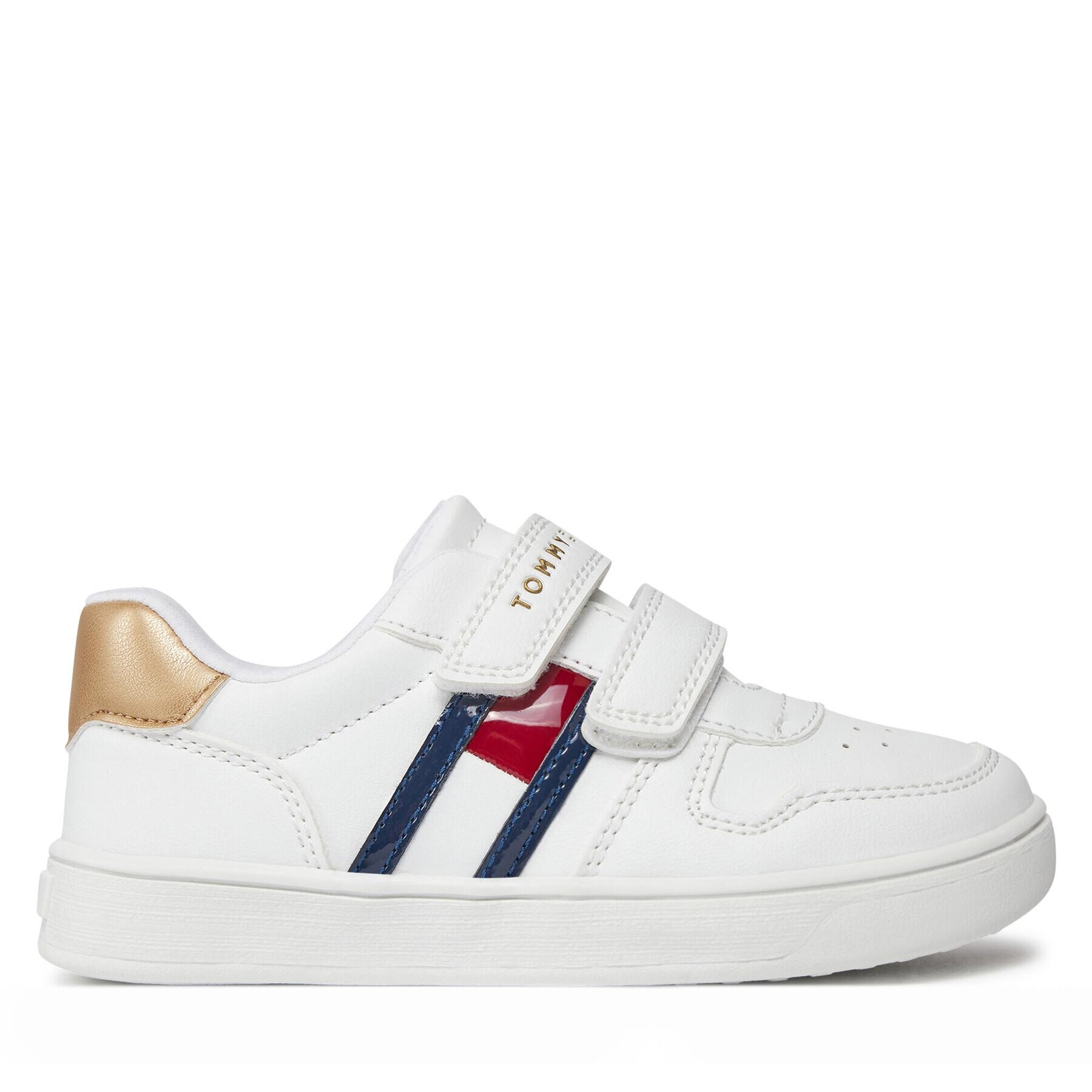 Tommy Hilfiger Sneakersy Flag Low Cut Velcro Sneaker T1A9-32956-1355 S Bílá - Pepit.cz