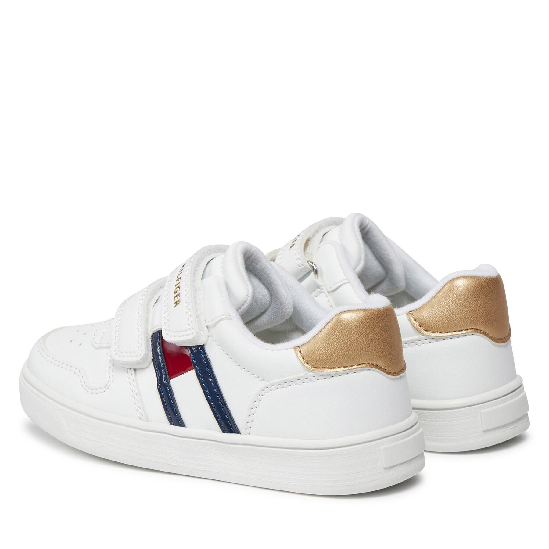 Tommy Hilfiger Sneakersy Flag Low Cut Velcro Sneaker T1A9-32956-1355 S Bílá - Pepit.cz