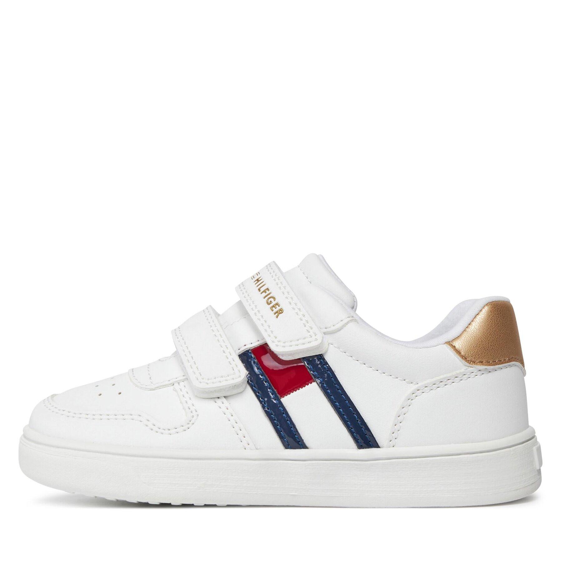 Tommy Hilfiger Sneakersy Flag Low Cut Velcro Sneaker T1A9-32956-1355 S Bílá - Pepit.cz