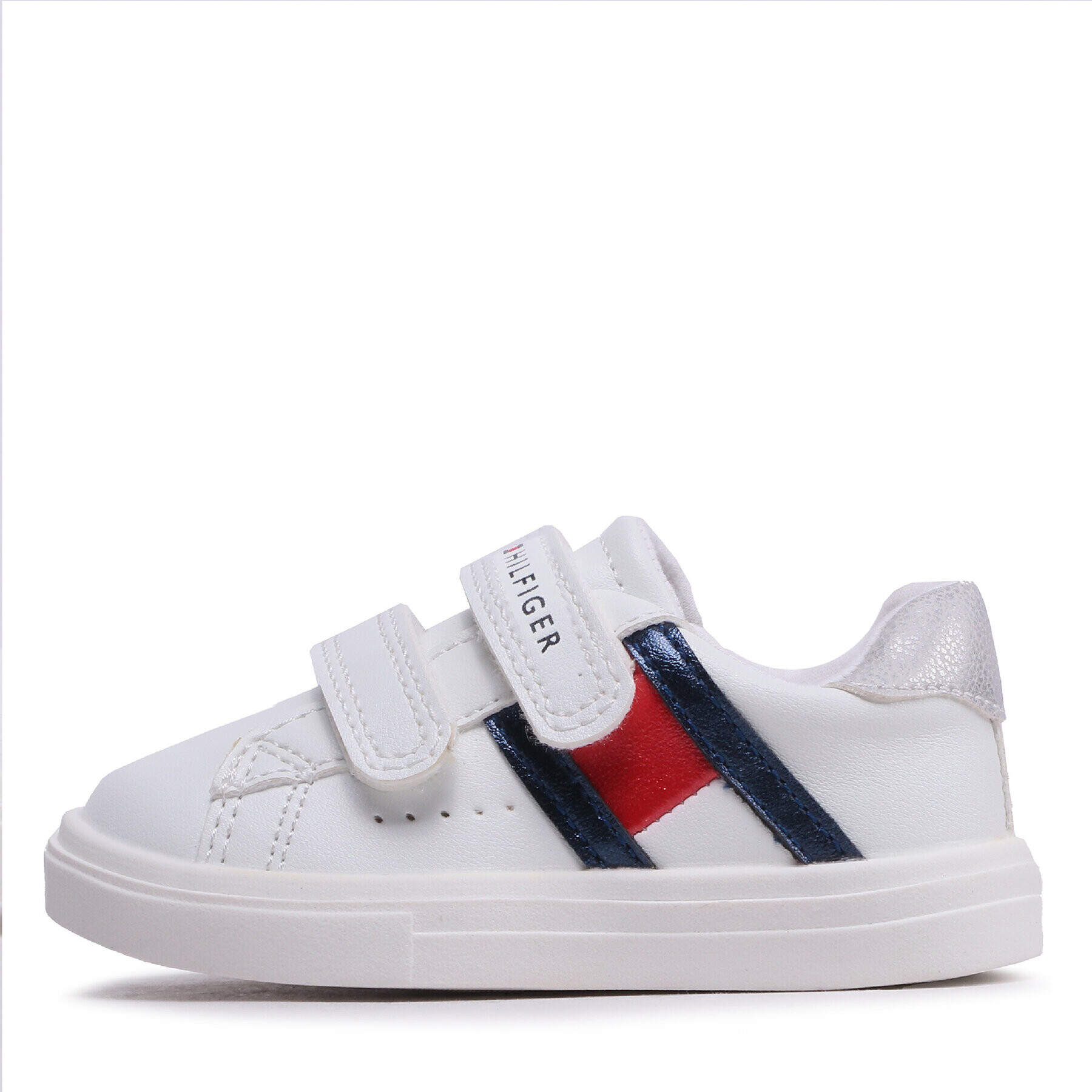 Tommy Hilfiger Sneakersy Flag Low Cut Velcro SneakerT1A9-32683-1355 M Bílá - Pepit.cz