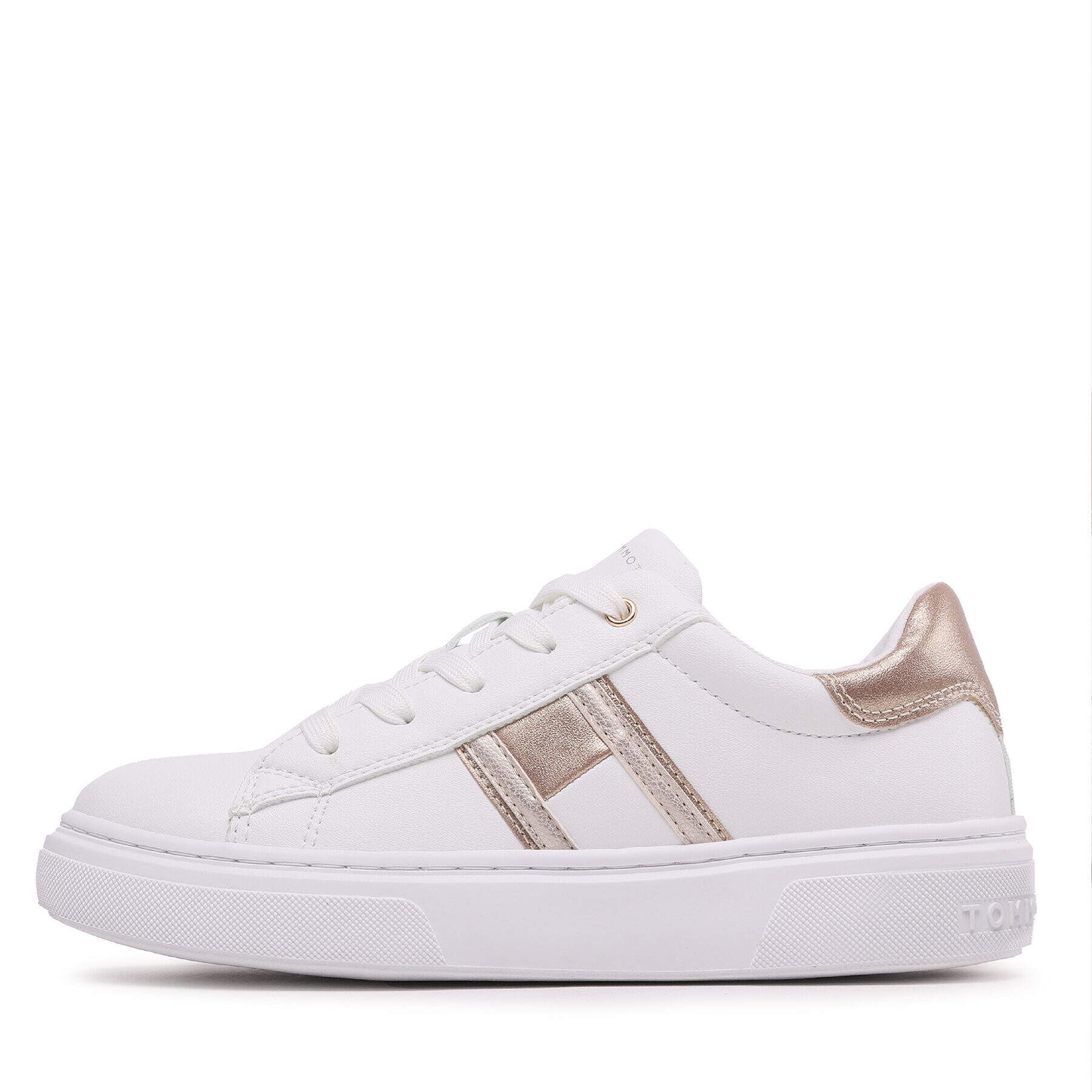 Tommy Hilfiger Sneakersy Flag Low Lace-Up Sneaker T3A9-32703-1355 S Bílá - Pepit.cz