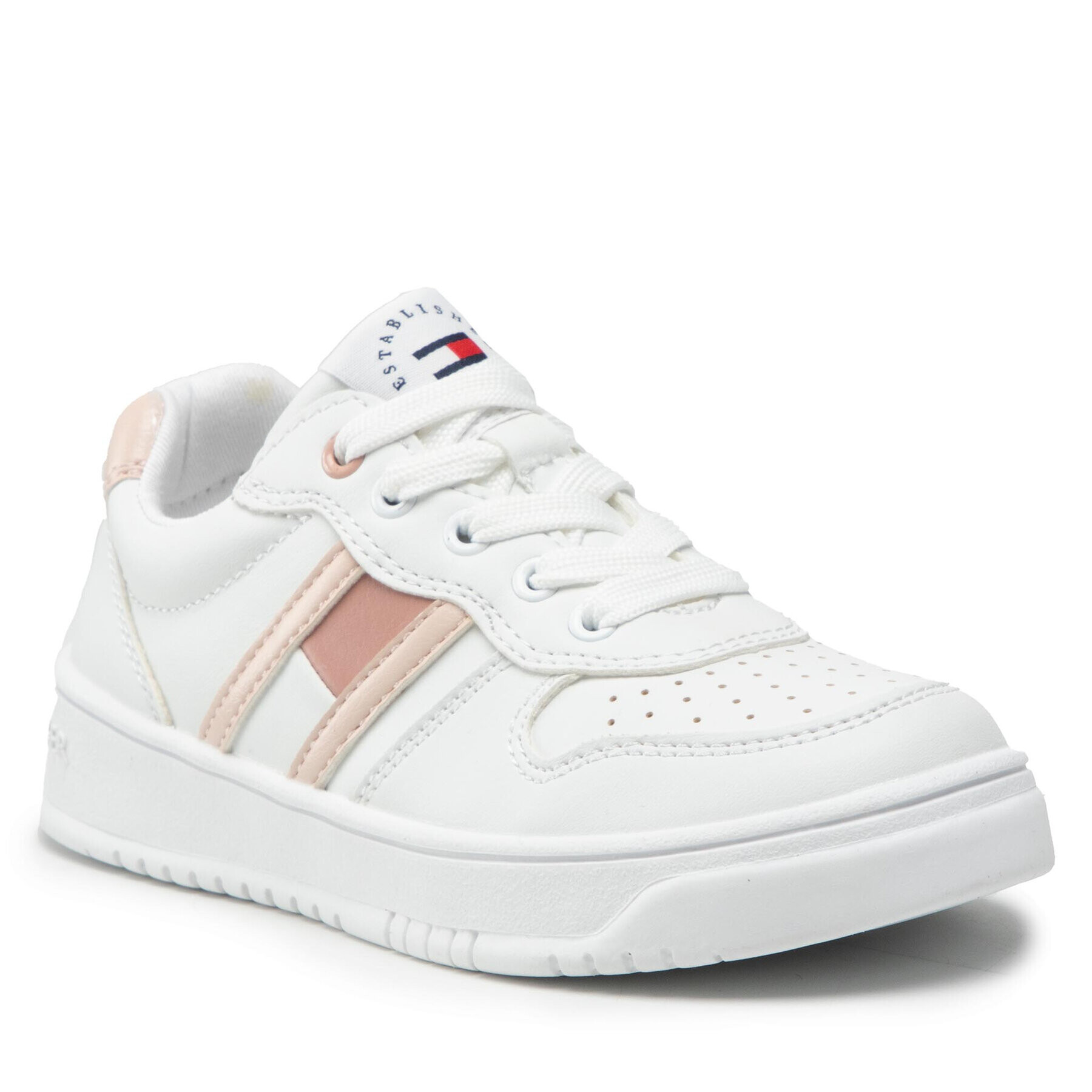 Tommy Hilfiger Sneakersy Lo Cut Lace-Up T3A4-32143-1351 Bílá - Pepit.cz