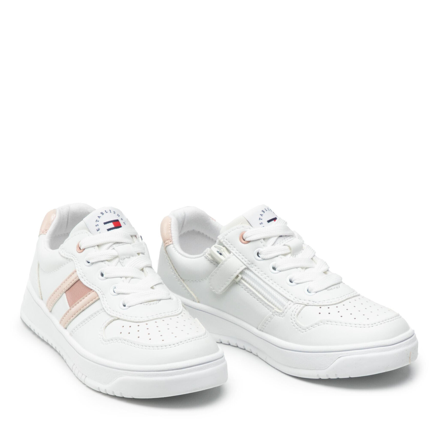 Tommy Hilfiger Sneakersy Lo Cut Lace-Up T3A4-32143-1351 Bílá - Pepit.cz