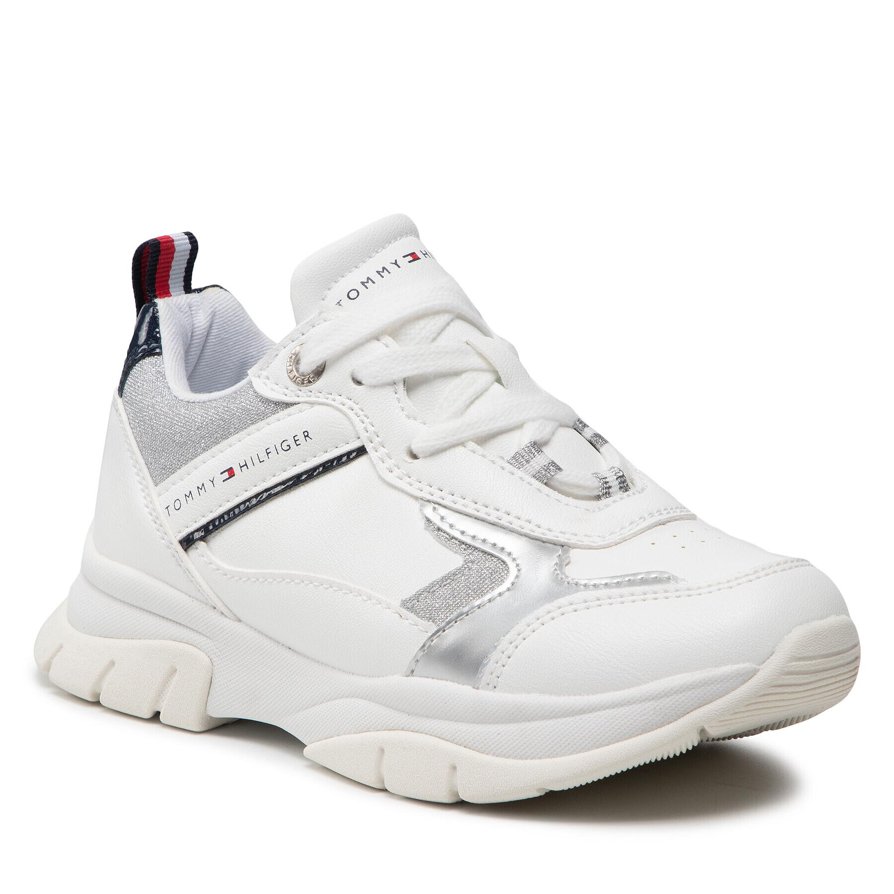 Tommy Hilfiger Sneakersy Low Cut Lace-Up Sneaker T3A4-32162-0196Y955 M Bílá - Pepit.cz