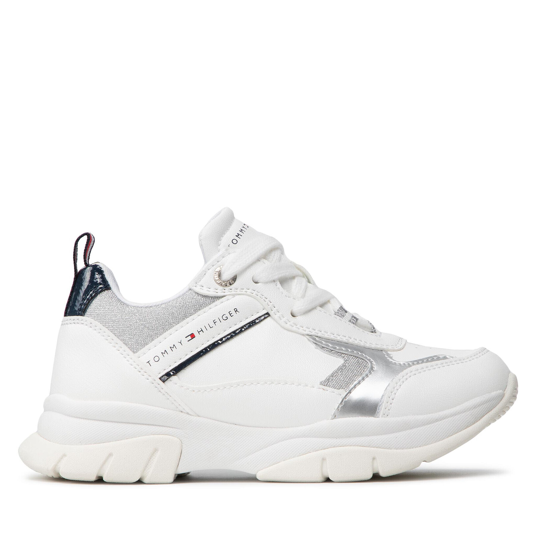 Tommy Hilfiger Sneakersy Low Cut Lace-Up Sneaker T3A4-32162-0196Y955 M Bílá - Pepit.cz