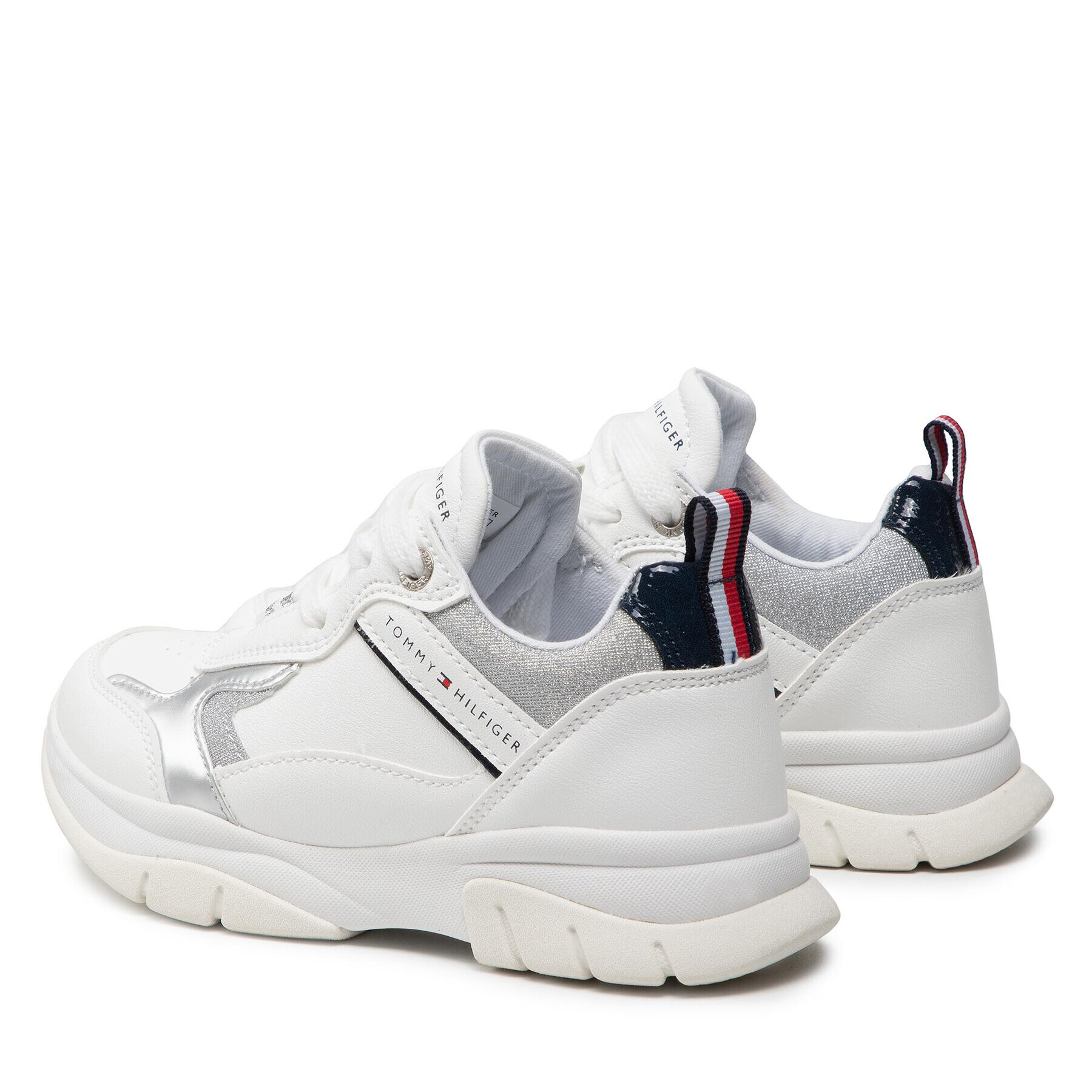 Tommy Hilfiger Sneakersy Low Cut Lace-Up Sneaker T3A4-32162-0196Y955 M Bílá - Pepit.cz