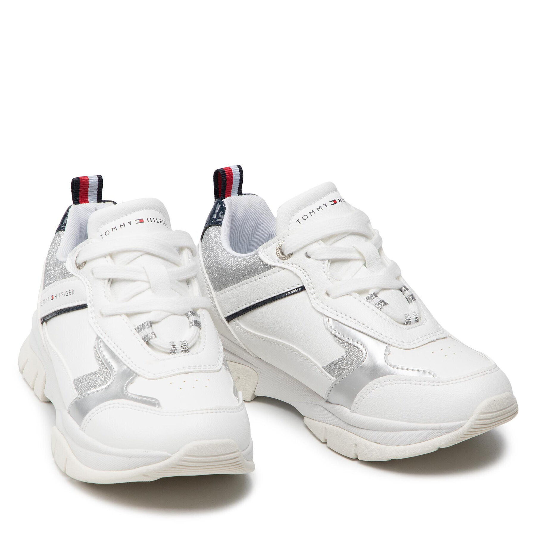 Tommy Hilfiger Sneakersy Low Cut Lace-Up Sneaker T3A4-32162-0196Y955 M Bílá - Pepit.cz