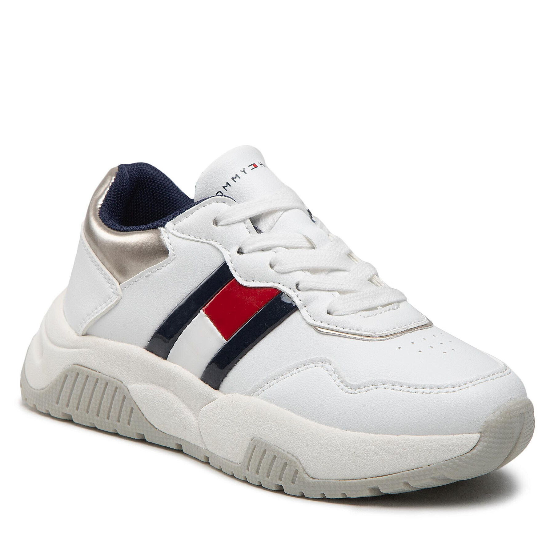 Tommy Hilfiger Sneakersy Low Cut Lace-Up Sneaker T3A9-32355-1438 M Bílá - Pepit.cz