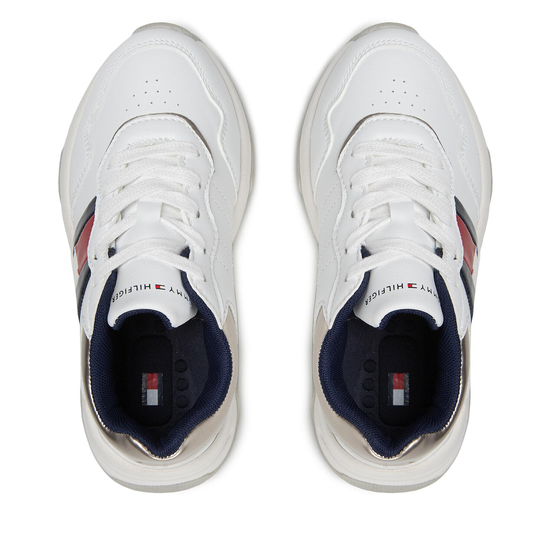 Tommy Hilfiger Sneakersy Low Cut Lace-Up Sneaker T3A9-32355-1438 M Bílá - Pepit.cz