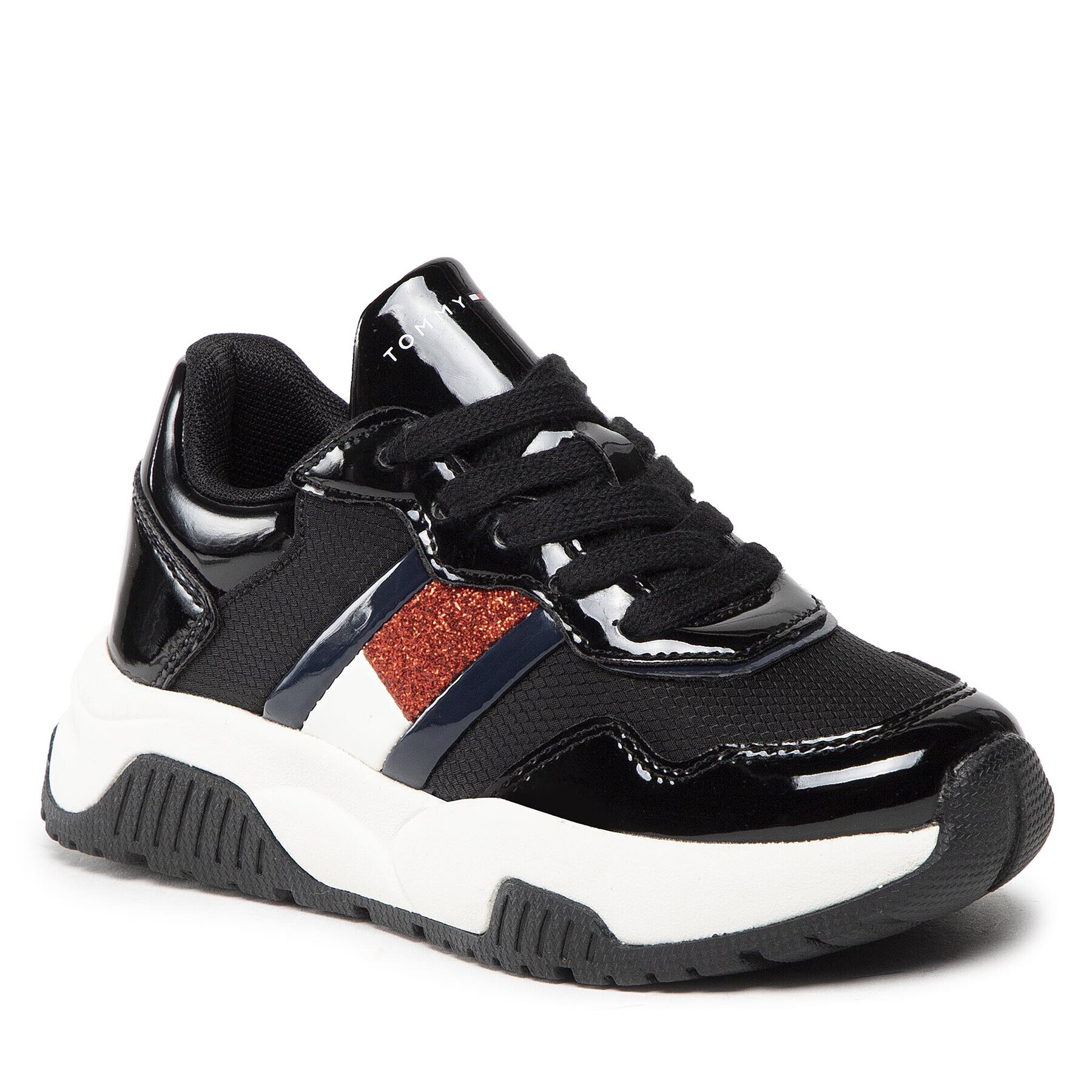 Tommy Hilfiger Sneakersy Low Cut Lace-Up Sneaker T3A9-32356-1445 M Černá - Pepit.cz