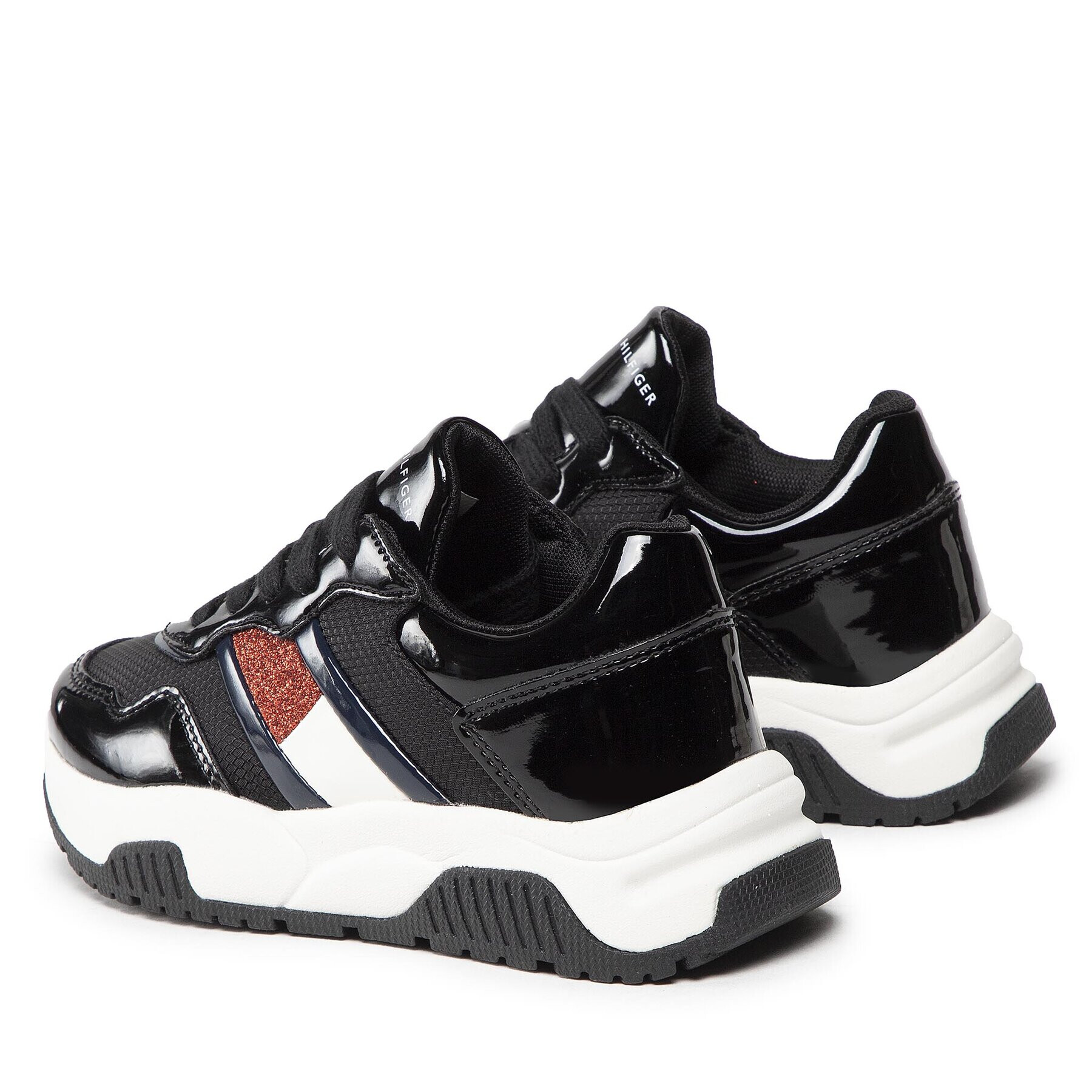 Tommy Hilfiger Sneakersy Low Cut Lace-Up Sneaker T3A9-32356-1445 M Černá - Pepit.cz