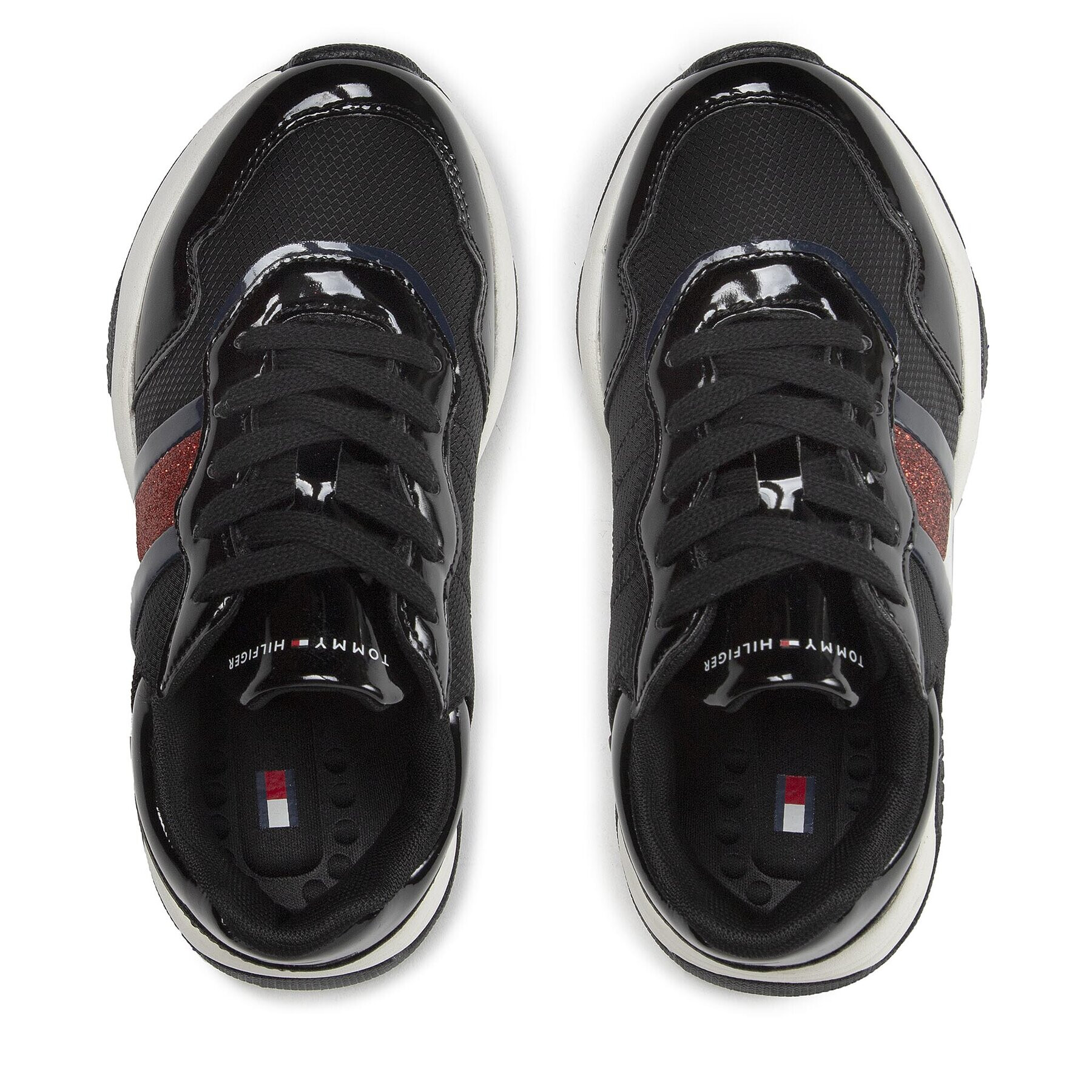 Tommy Hilfiger Sneakersy Low Cut Lace-Up Sneaker T3A9-32356-1445 M Černá - Pepit.cz