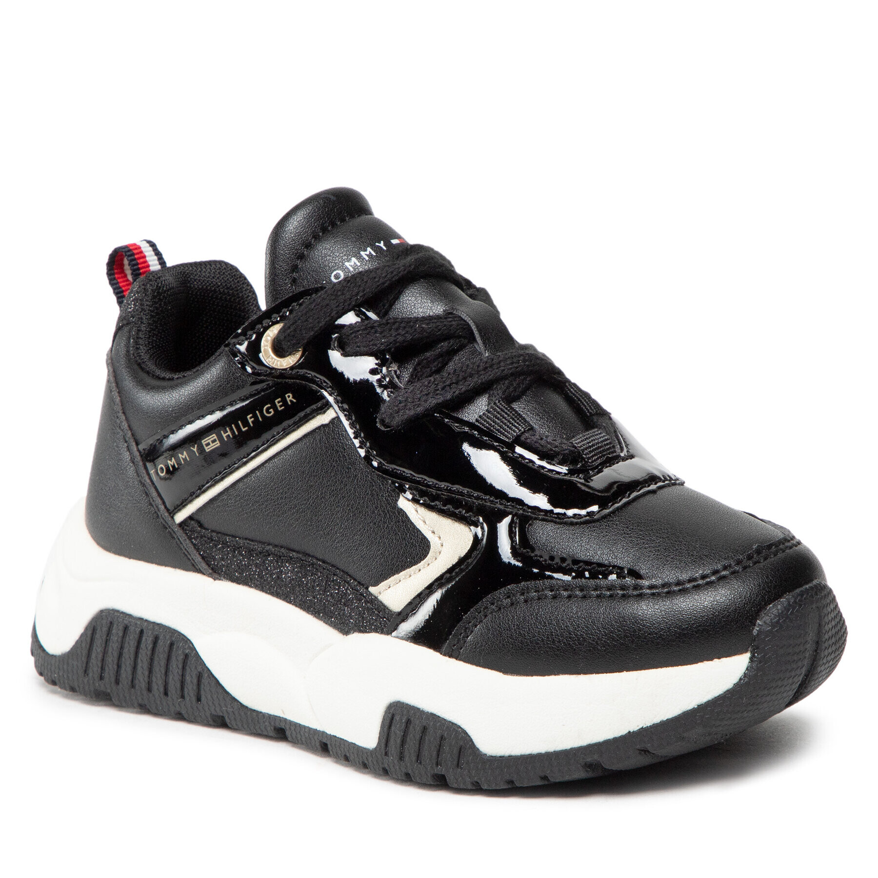 Tommy Hilfiger Sneakersy Low Cut Lace-Up Sneaker T3A9-32358-1434 M Černá - Pepit.cz