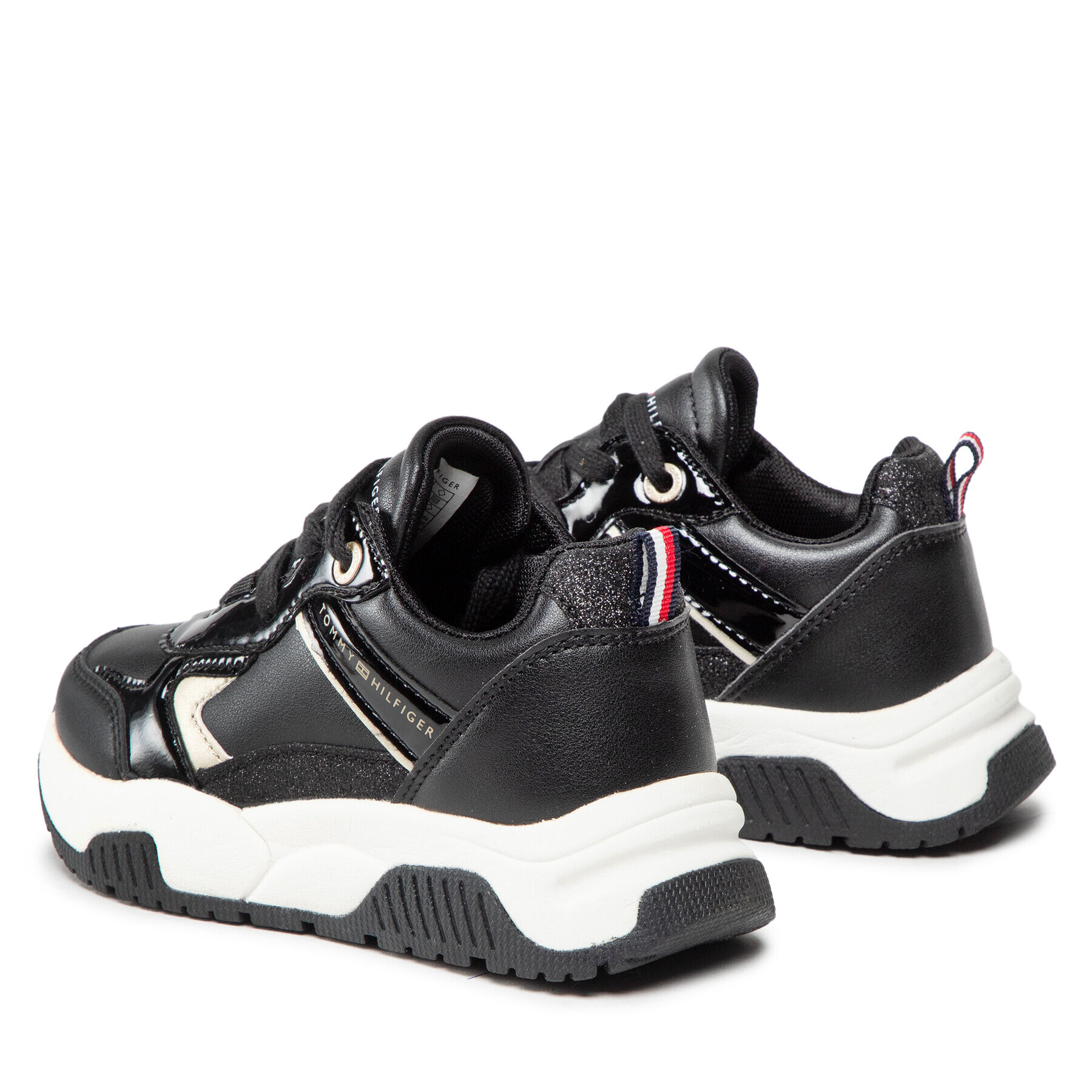 Tommy Hilfiger Sneakersy Low Cut Lace-Up Sneaker T3A9-32358-1434 M Černá - Pepit.cz