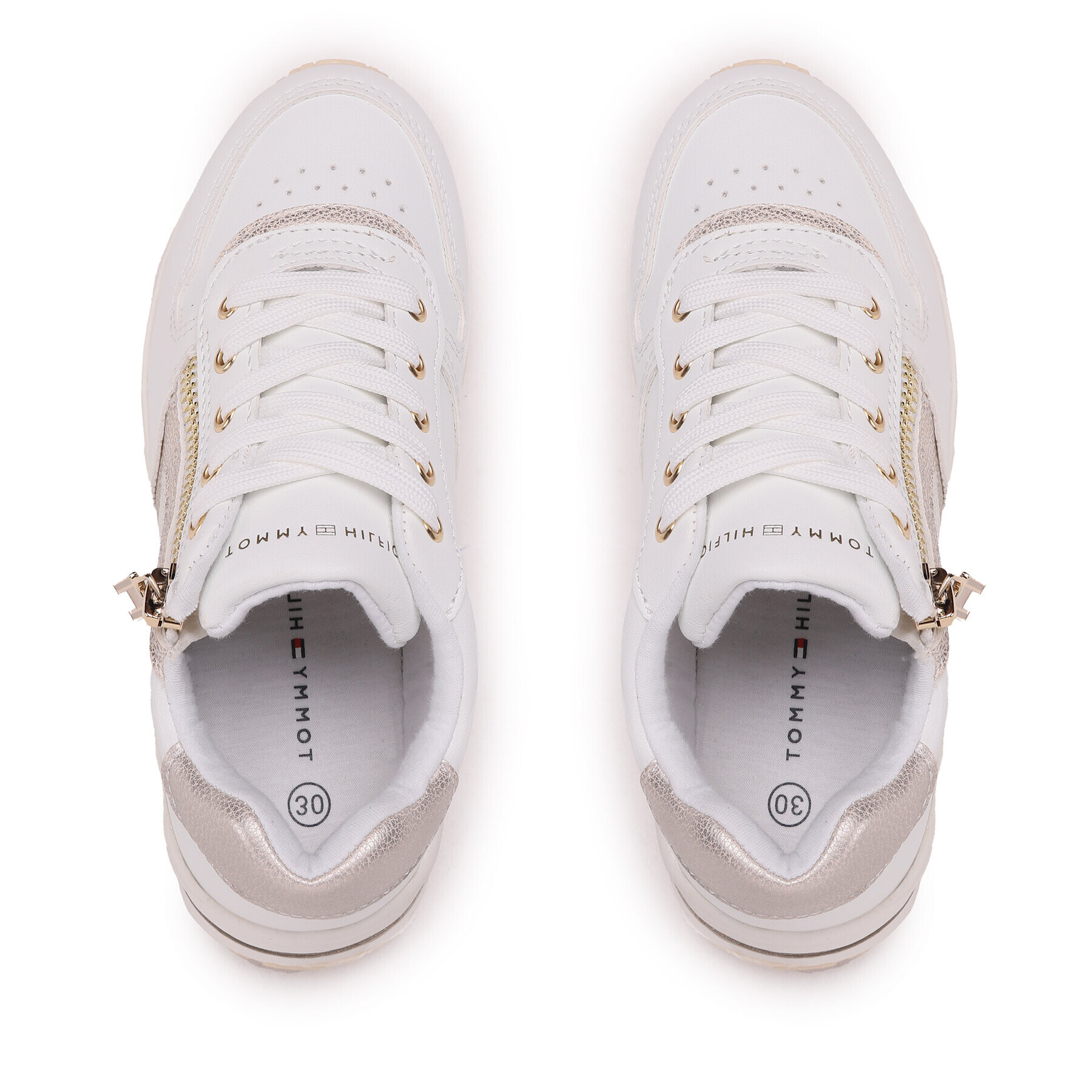 Tommy Hilfiger Sneakersy Low Cut Lace-Up Sneaker T3A9-32731-1355 M Bílá - Pepit.cz