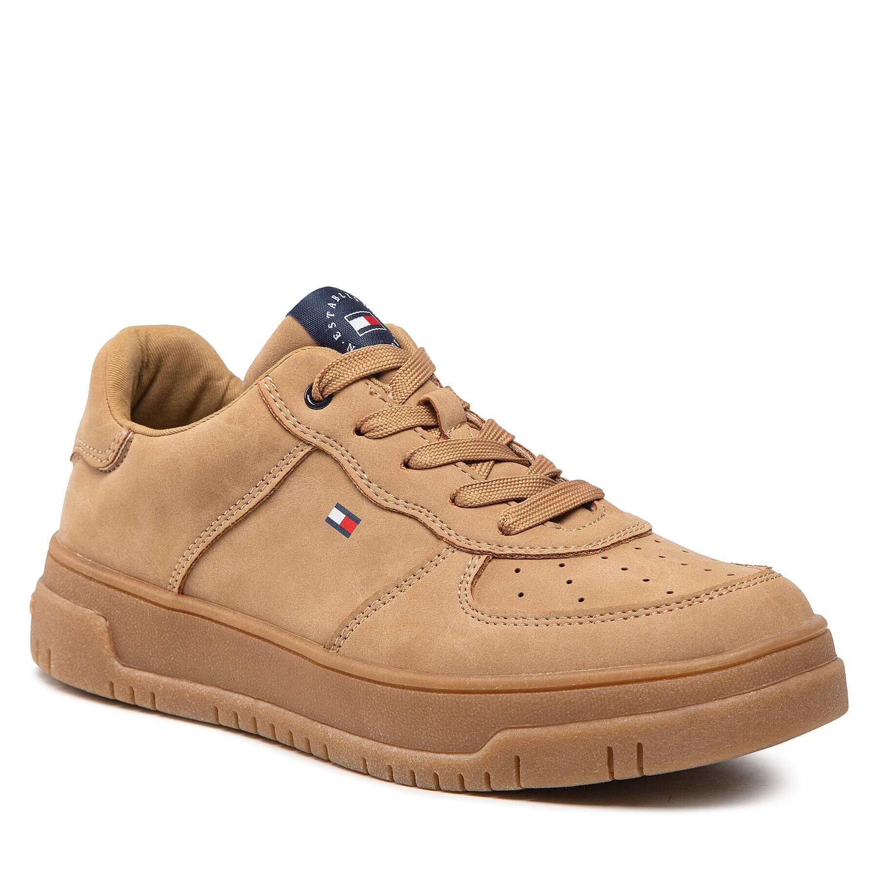 Tommy Hilfiger Sneakersy Low Cut Lace-Up Sneaker T3B9-32478-1441 S Hnědá - Pepit.cz