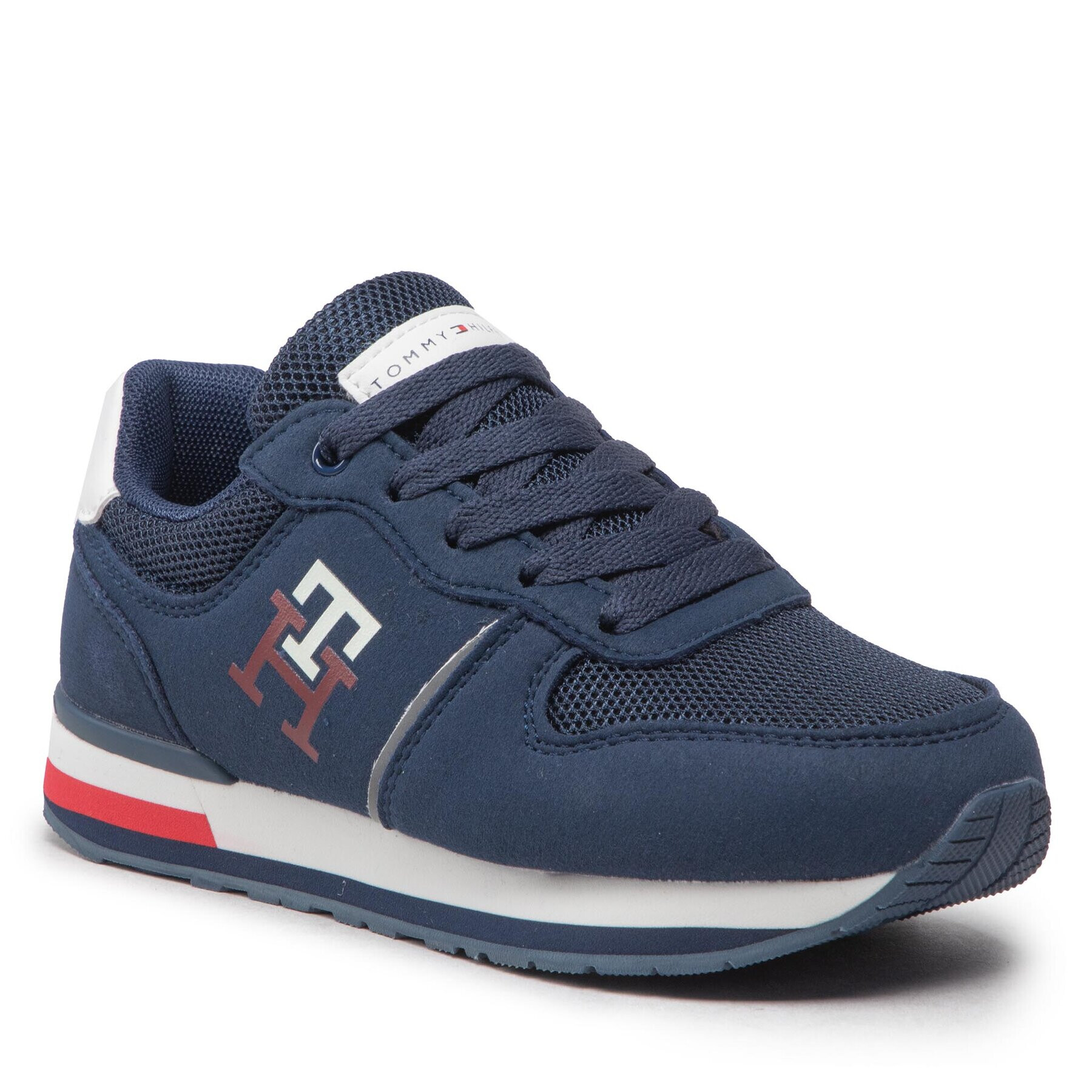 Tommy Hilfiger Sneakersy Low Cut Lace-Up Sneaker T3B9-32492-1450 M Tmavomodrá - Pepit.cz