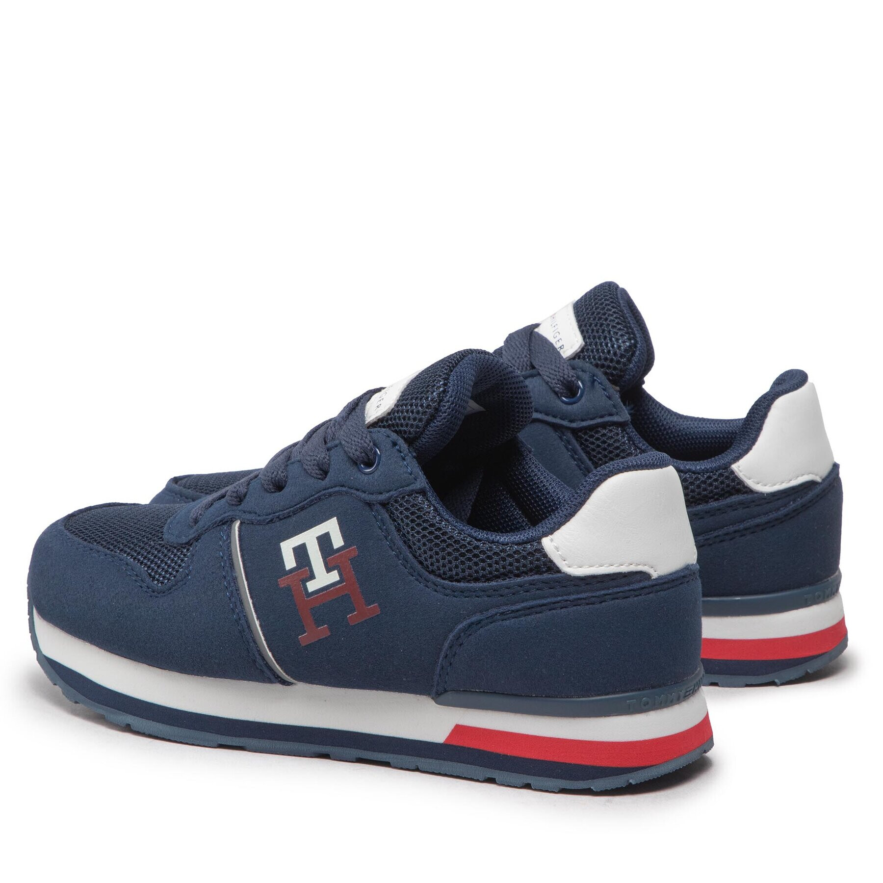 Tommy Hilfiger Sneakersy Low Cut Lace-Up Sneaker T3B9-32492-1450 M Tmavomodrá - Pepit.cz