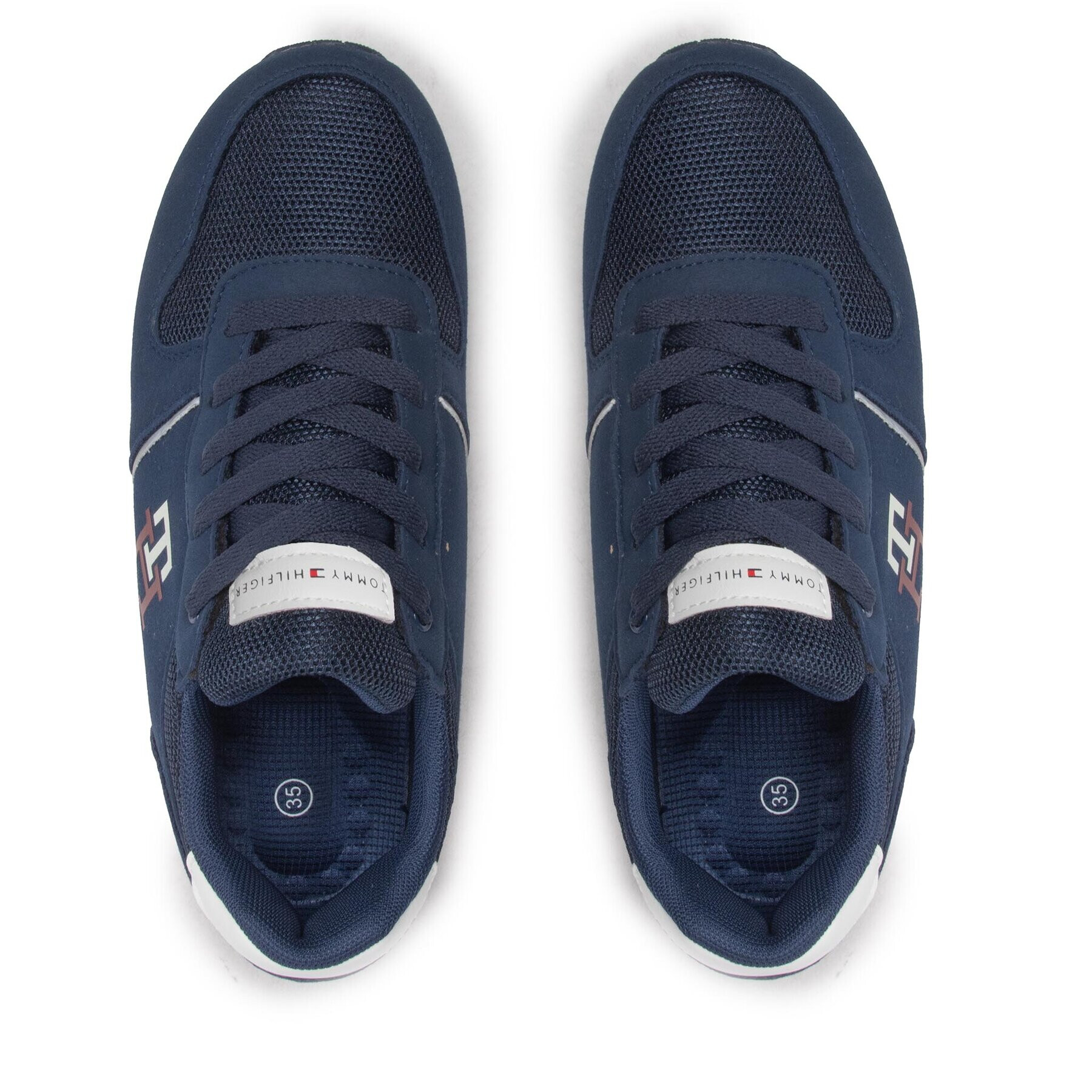 Tommy Hilfiger Sneakersy Low Cut Lace-Up Sneaker T3B9-32492-1450 S Tmavomodrá - Pepit.cz