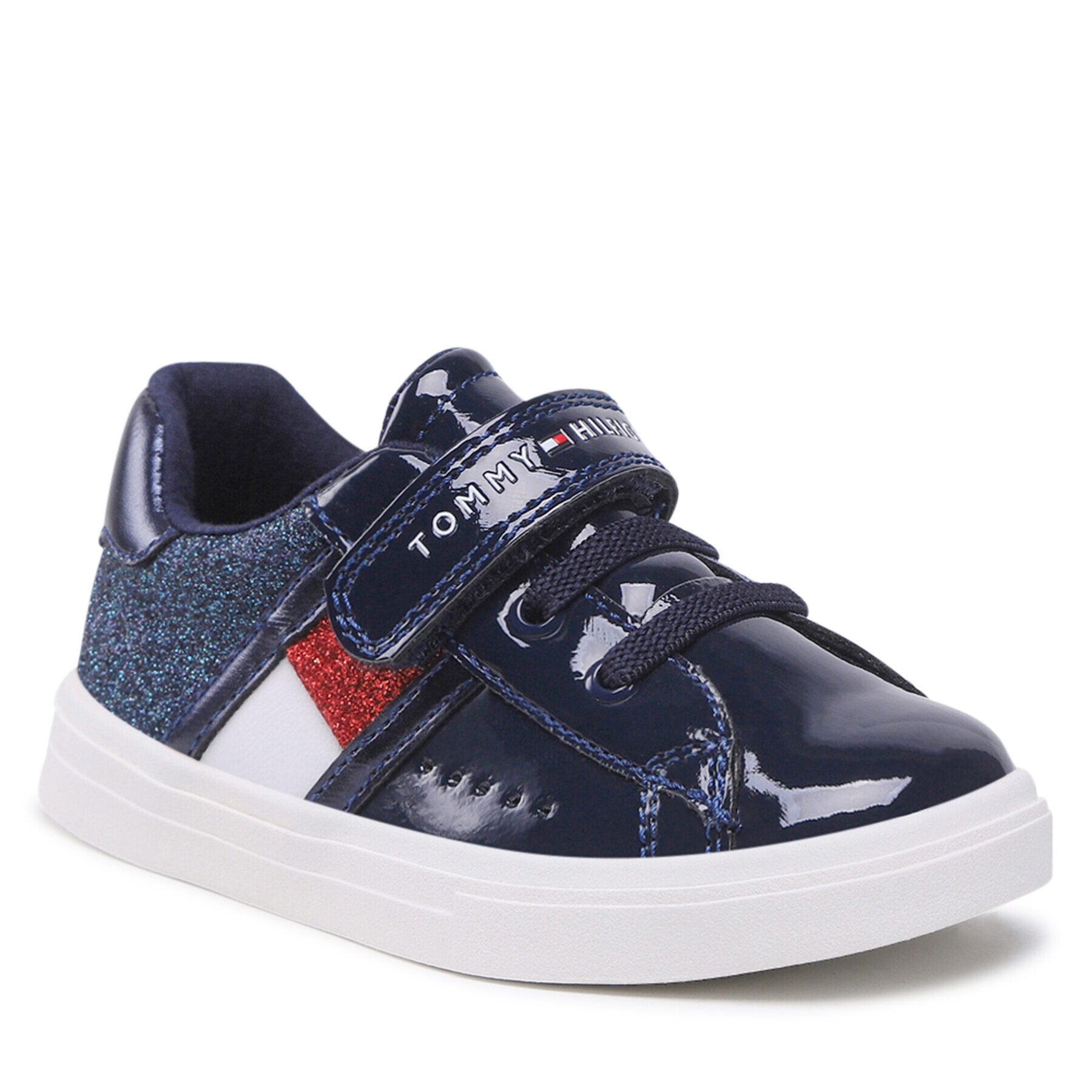 Tommy Hilfiger Sneakersy Low Cut Lace-Up /Velcro Sneaker T1A9-32298-1160 S Tmavomodrá - Pepit.cz