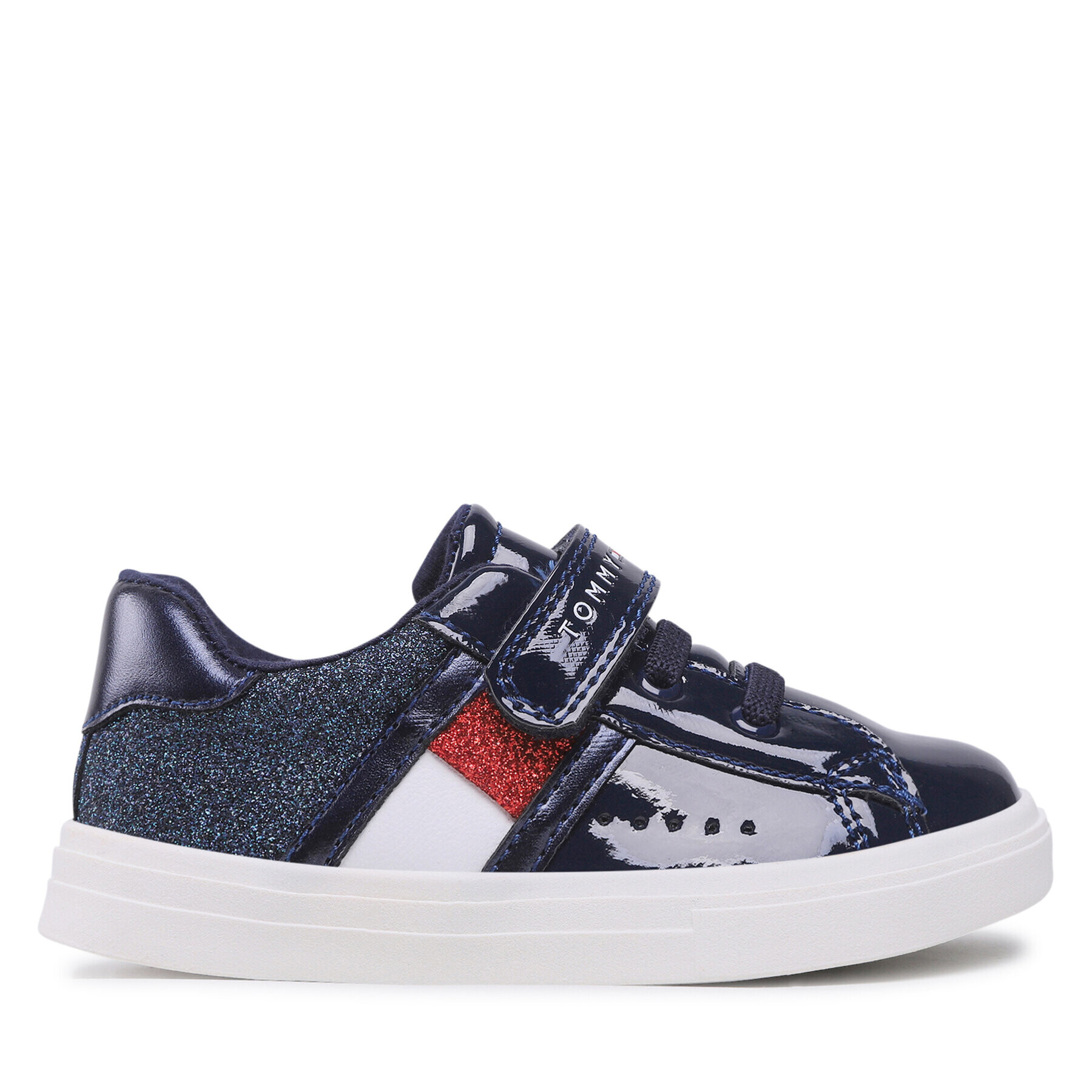 Tommy Hilfiger Sneakersy Low Cut Lace-Up /Velcro Sneaker T1A9-32298-1160 S Tmavomodrá - Pepit.cz