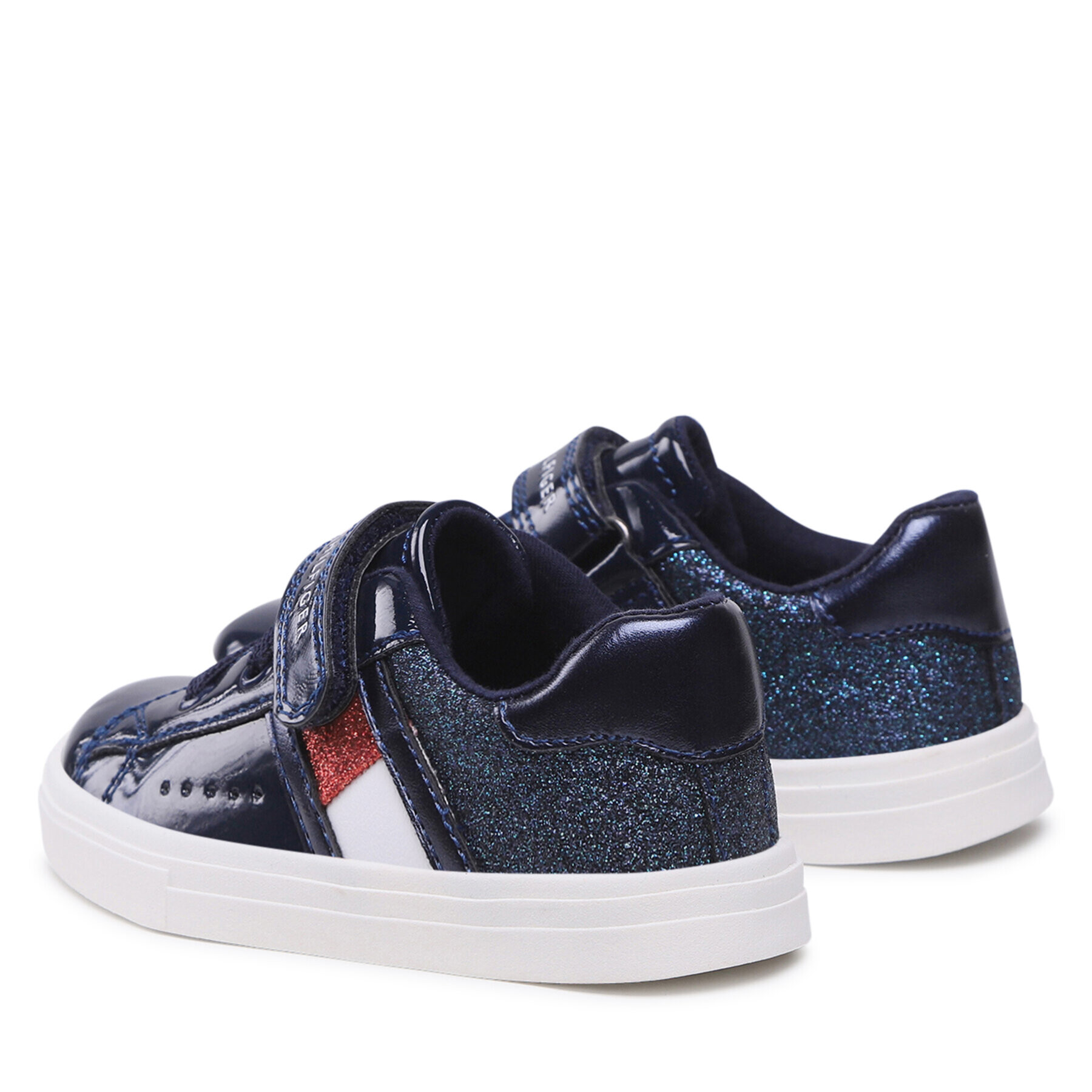 Tommy Hilfiger Sneakersy Low Cut Lace-Up /Velcro Sneaker T1A9-32298-1160 S Tmavomodrá - Pepit.cz