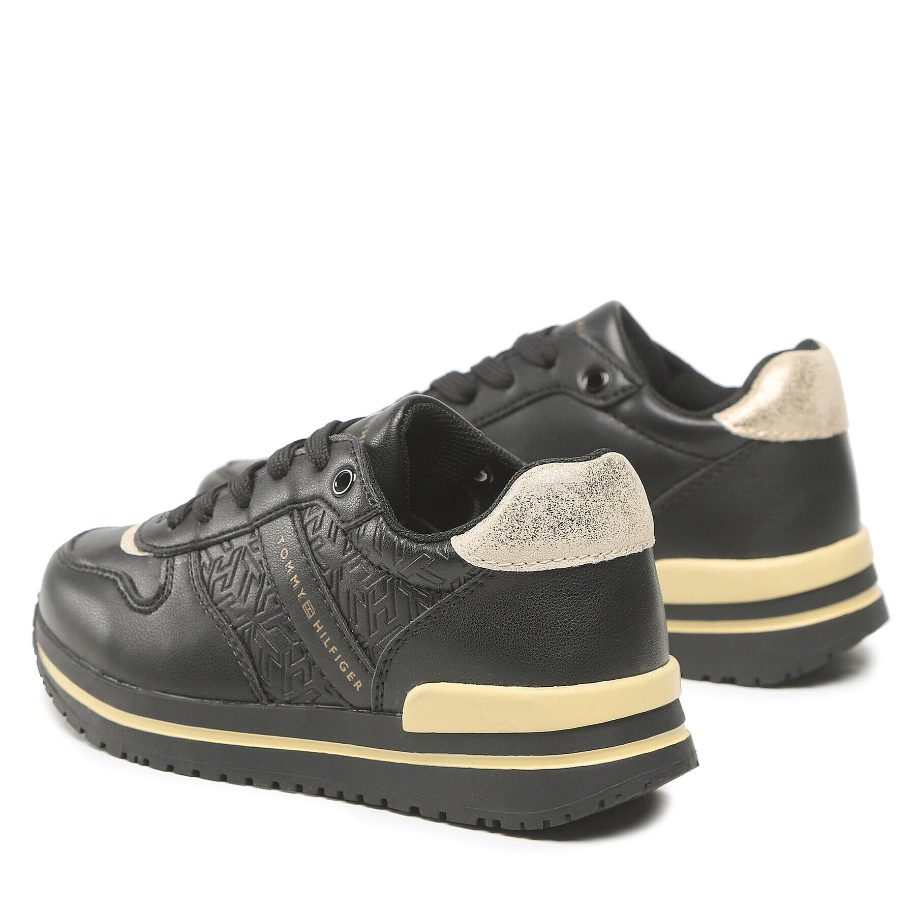 Tommy Hilfiger Sneakersy Low Cut Lce-Up Sneaker T3A9-32349-1355 M Černá - Pepit.cz