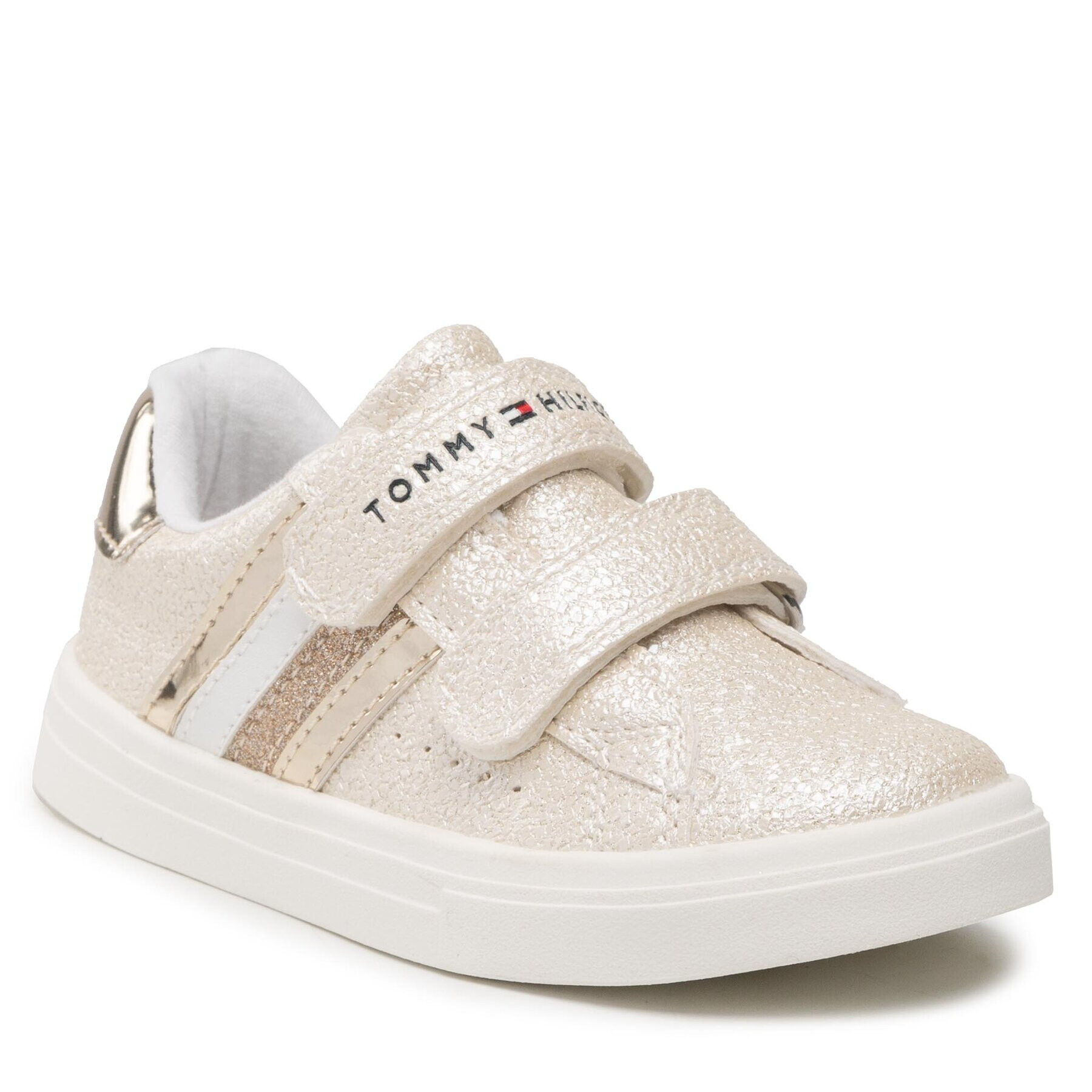 Tommy Hilfiger Sneakersy Low Cut Velcro Sneaker T1A9-32300-1010 S Zlatá - Pepit.cz