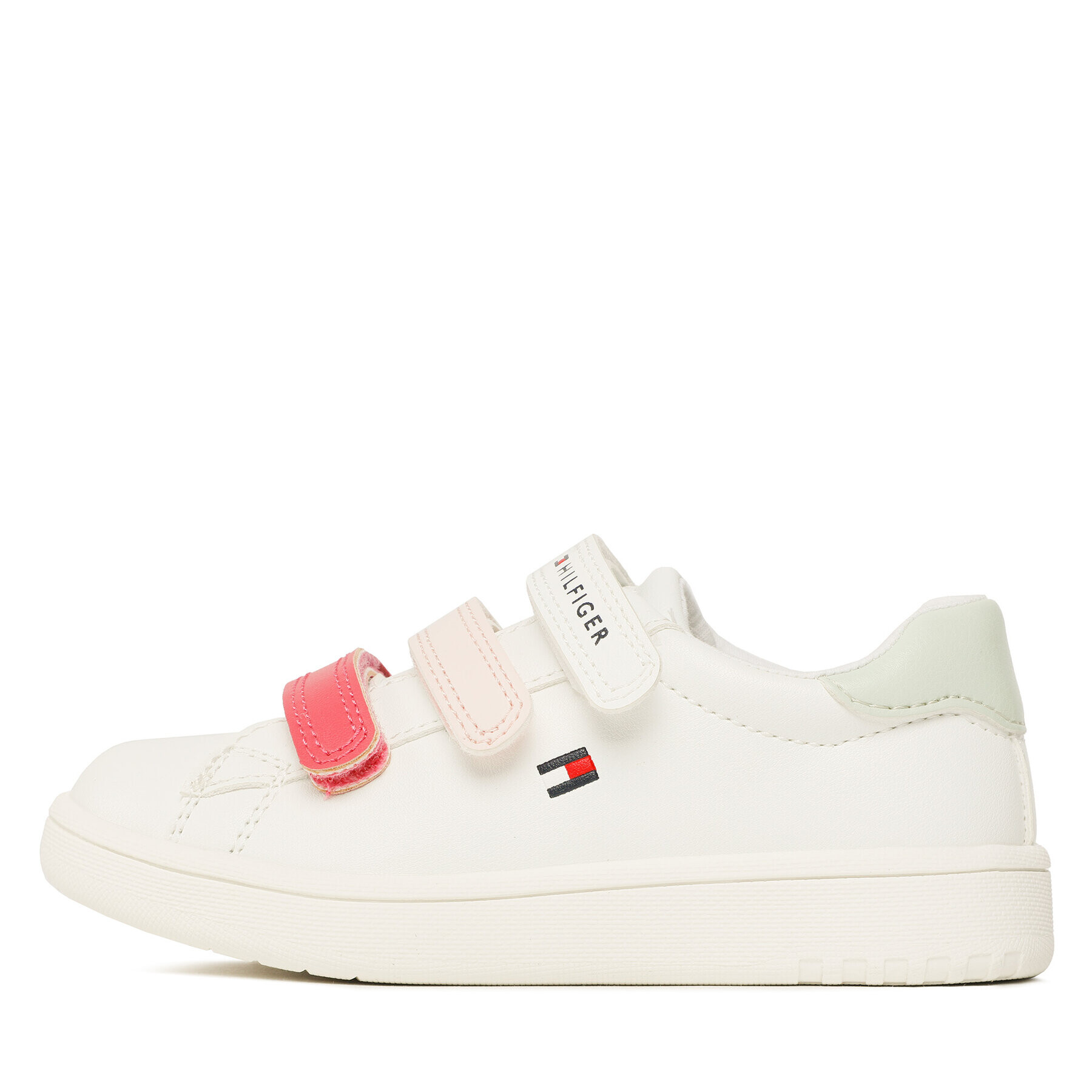 Tommy Hilfiger Sneakersy Low Cut Velcro Sneaker T1A9-32710-1355 S Bílá - Pepit.cz