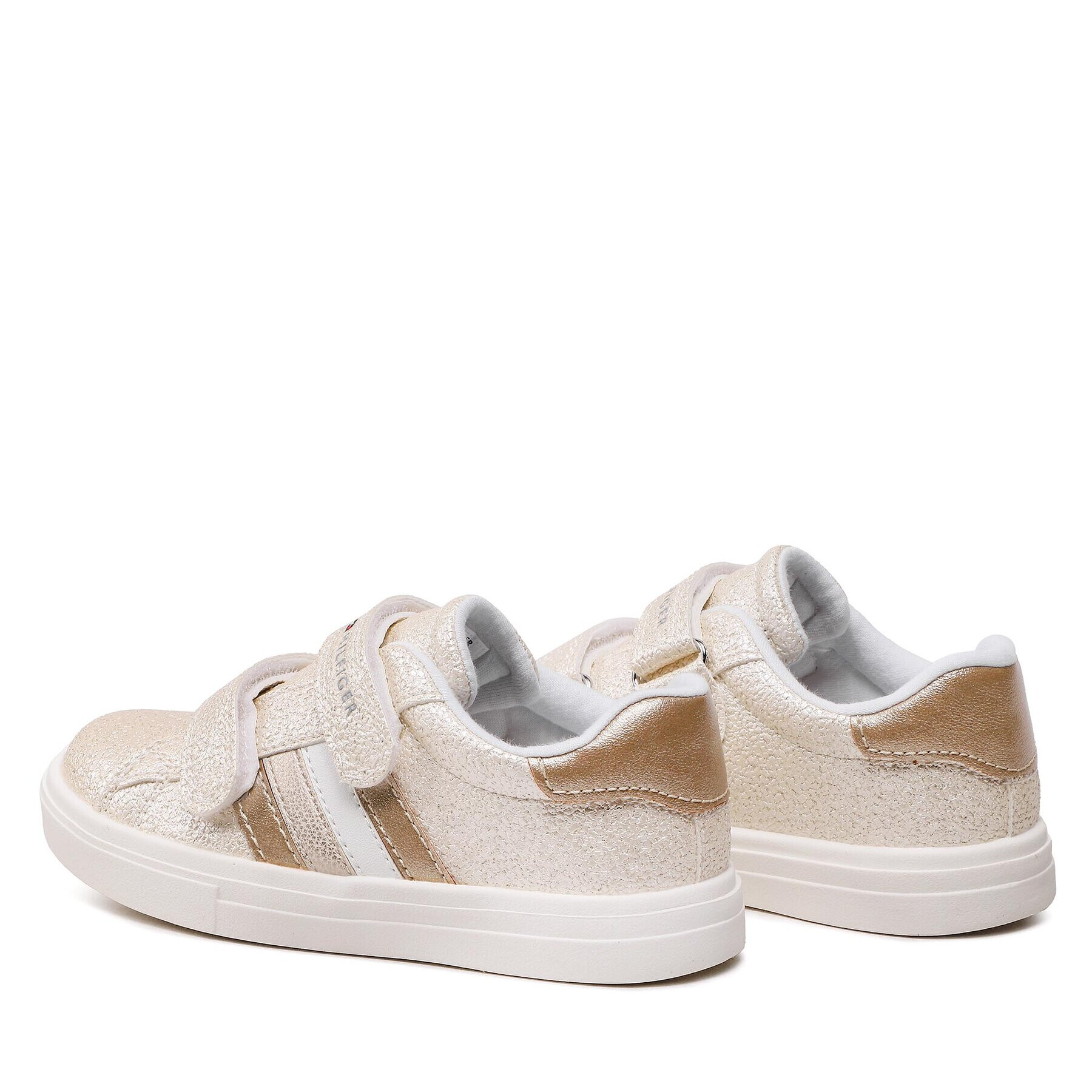 Tommy Hilfiger Sneakersy Stripes Low Cut Velcro Sneake T1A9-32685-1010 S Bílá - Pepit.cz