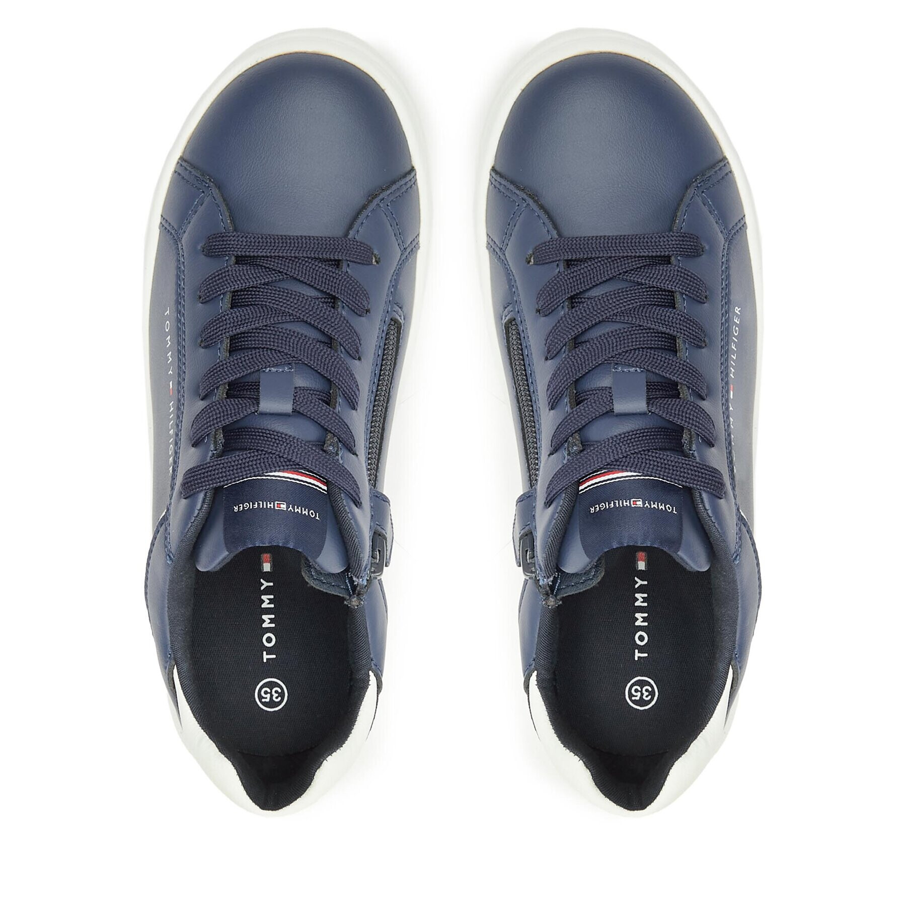 Tommy Hilfiger Sneakersy T3X9-33112-1355800 S Modrá - Pepit.cz