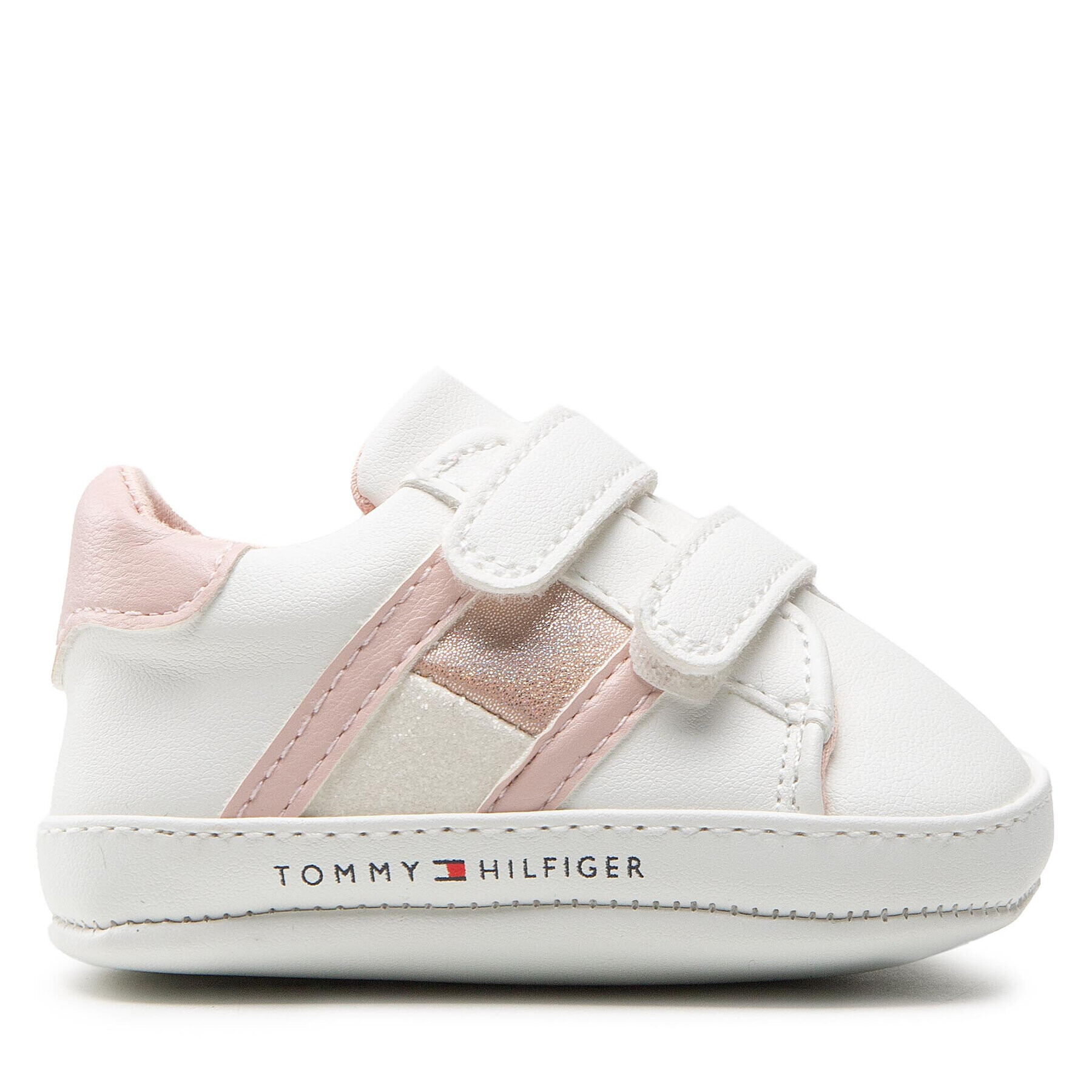 Tommy Hilfiger Sneakersy Velcro Shoe T0A4-32111-0724 Bílá - Pepit.cz